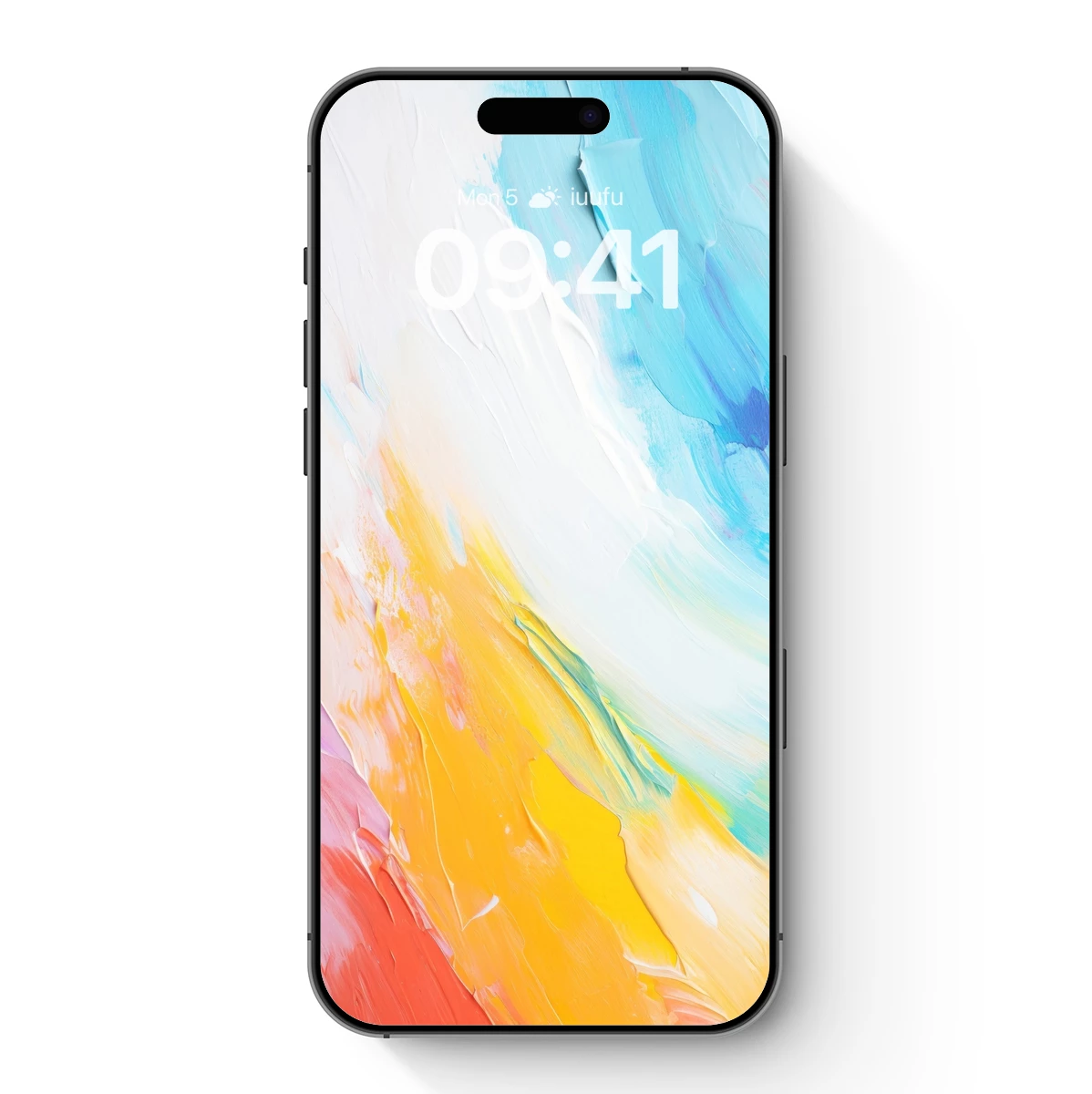 Abstract Brushstroke Symphony: Colorful Canvas Flow