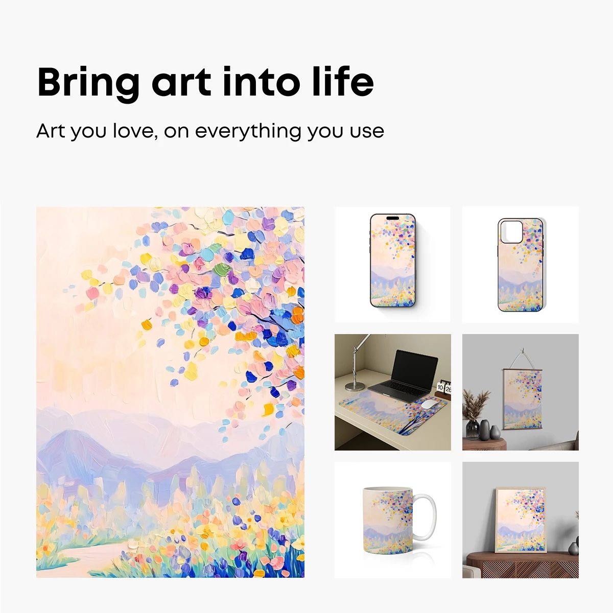 Enchanted Floral Landscape: A Symphony of Colors - Image 2