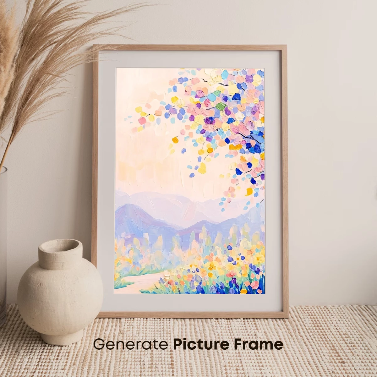 Enchanted Floral Landscape: A Symphony of Colors - Image 7