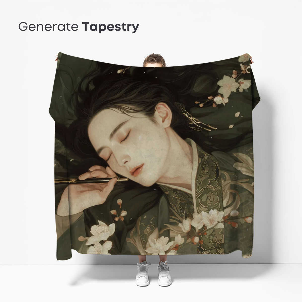 Eternal Blossom: Serene Slumber Amidst Cherry Blossoms - Image 5