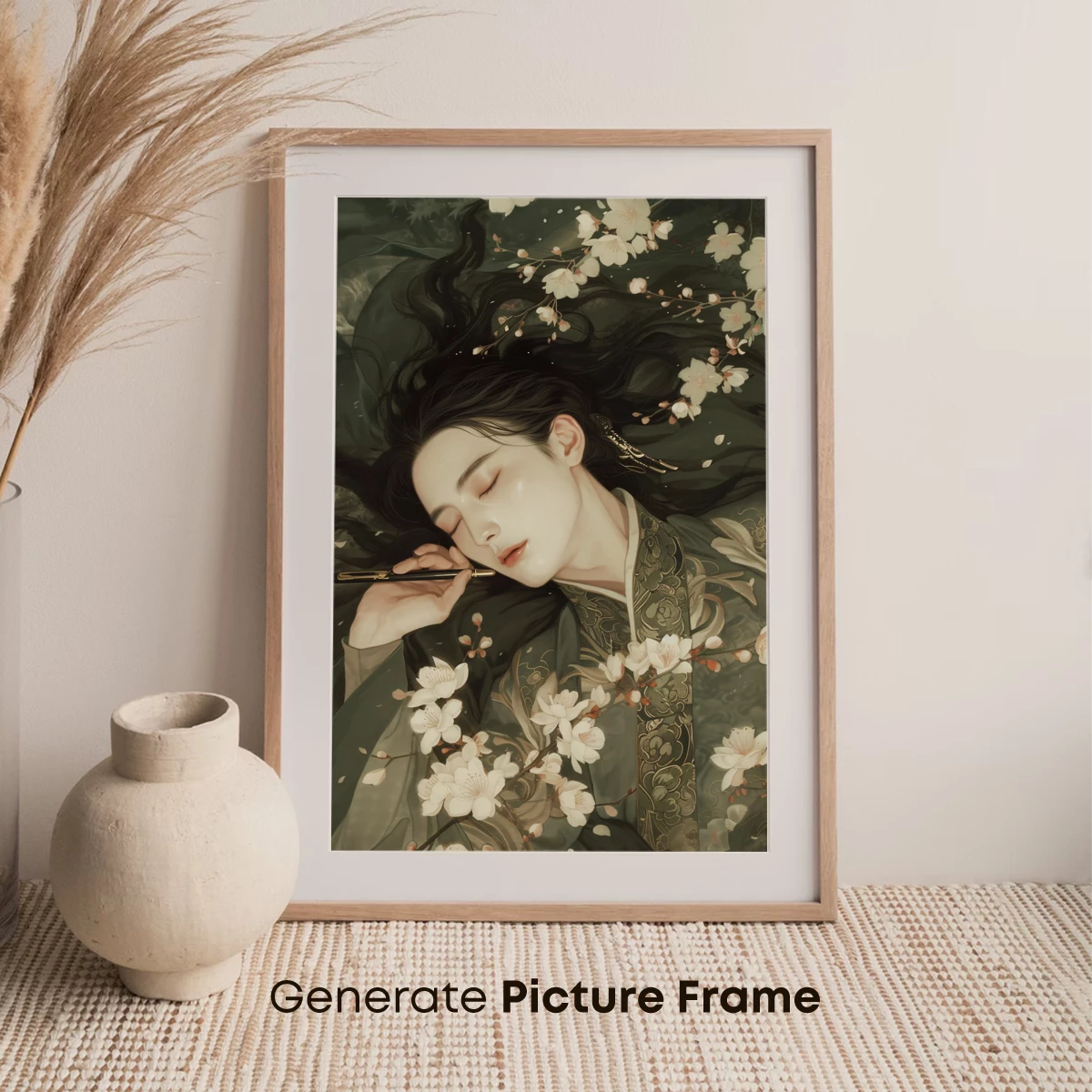 Eternal Blossom: Serene Slumber Amidst Cherry Blossoms - Image 7