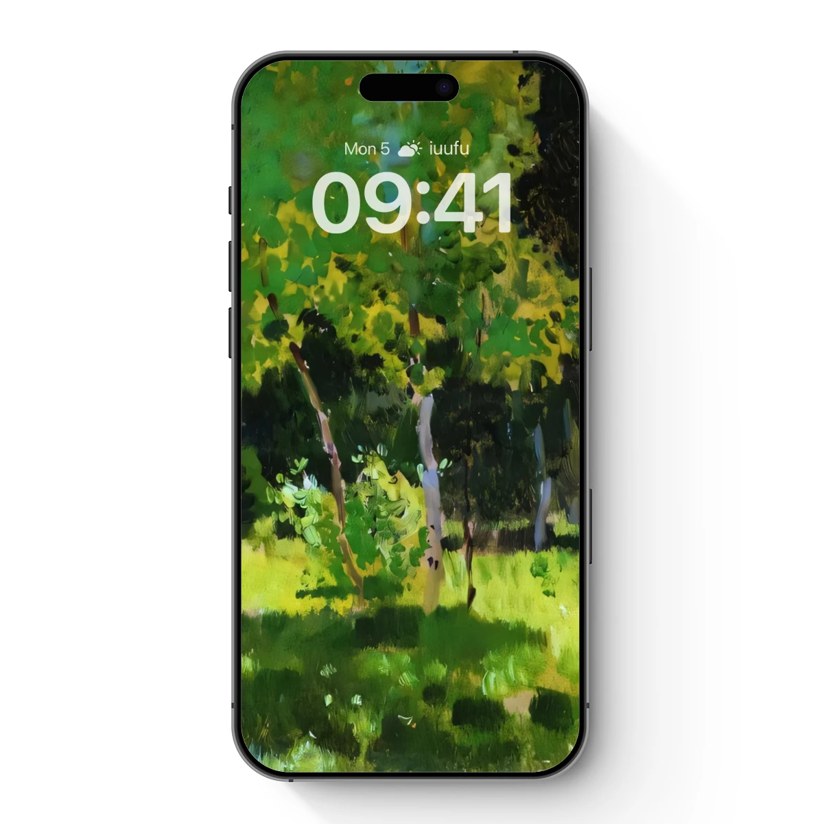 Impressionist Grove: Sunlit Trees in Harmony