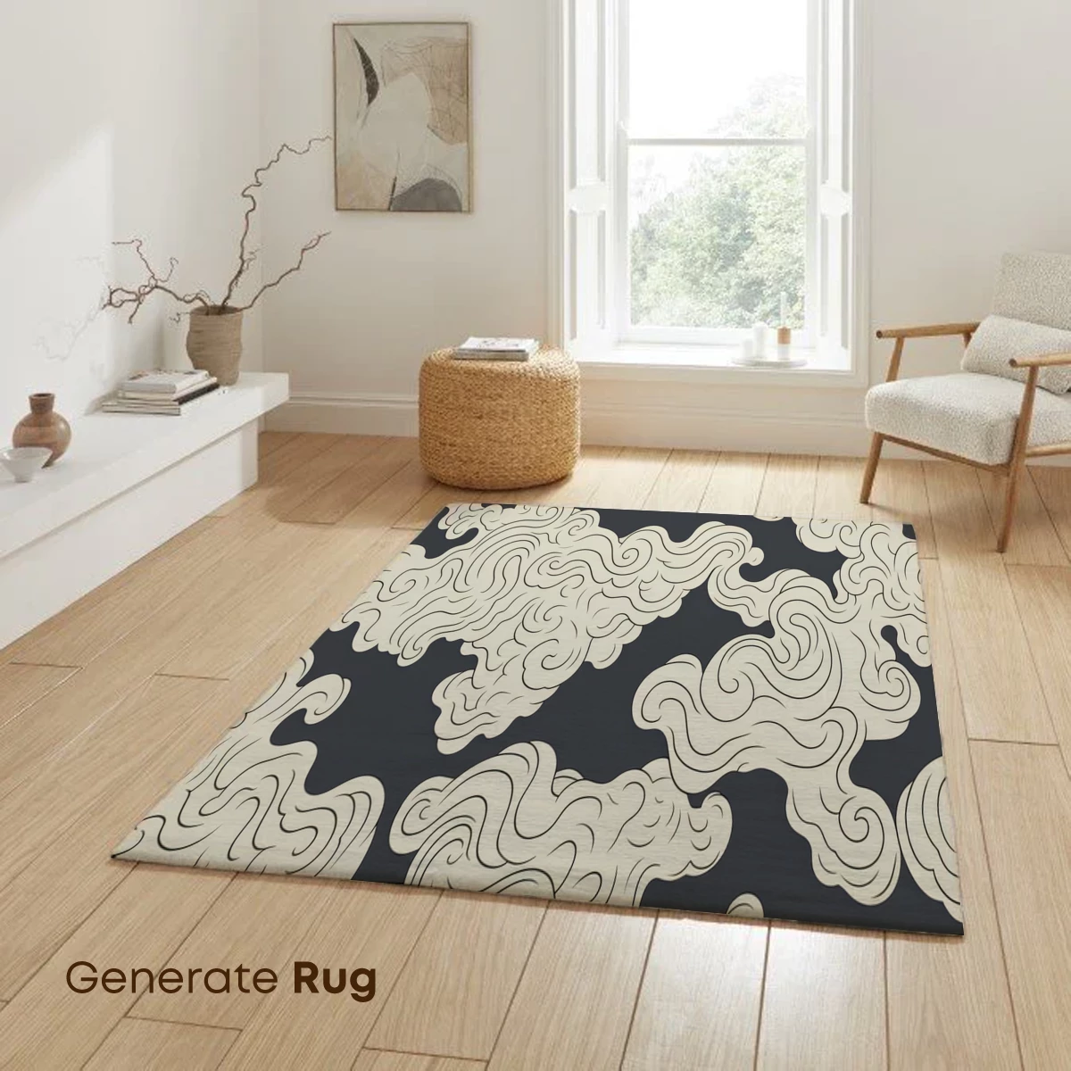 Elegant Swirling Clouds: A Dance of Ancient Artistry - Image 6