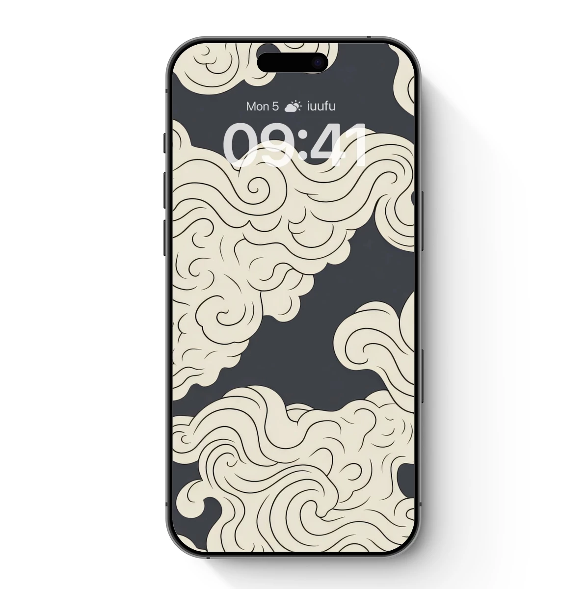 Elegant Swirling Clouds: A Dance of Ancient Artistry