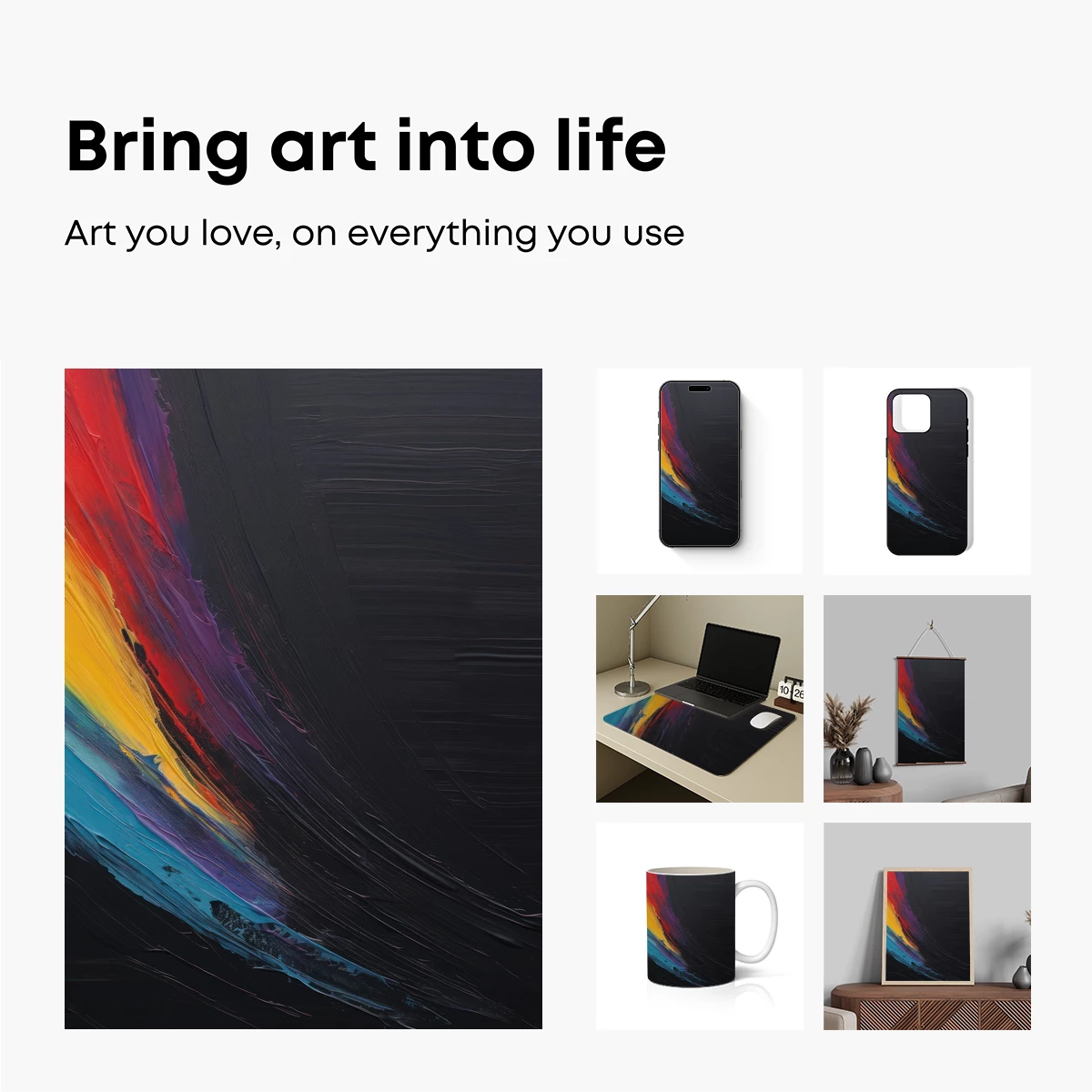 Abstract Dawn: Brushstroke Symphony - Image 2