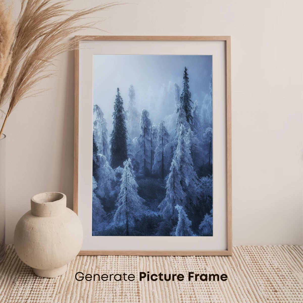 Frosty Forest Whisper: Winter's Ethereal Embrace - Image 7