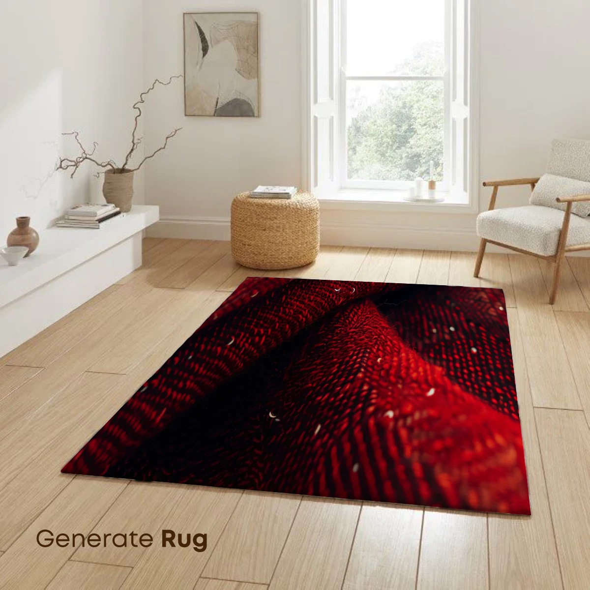 Crimson Weave: Textured Elegance in Scarlet - Image 6