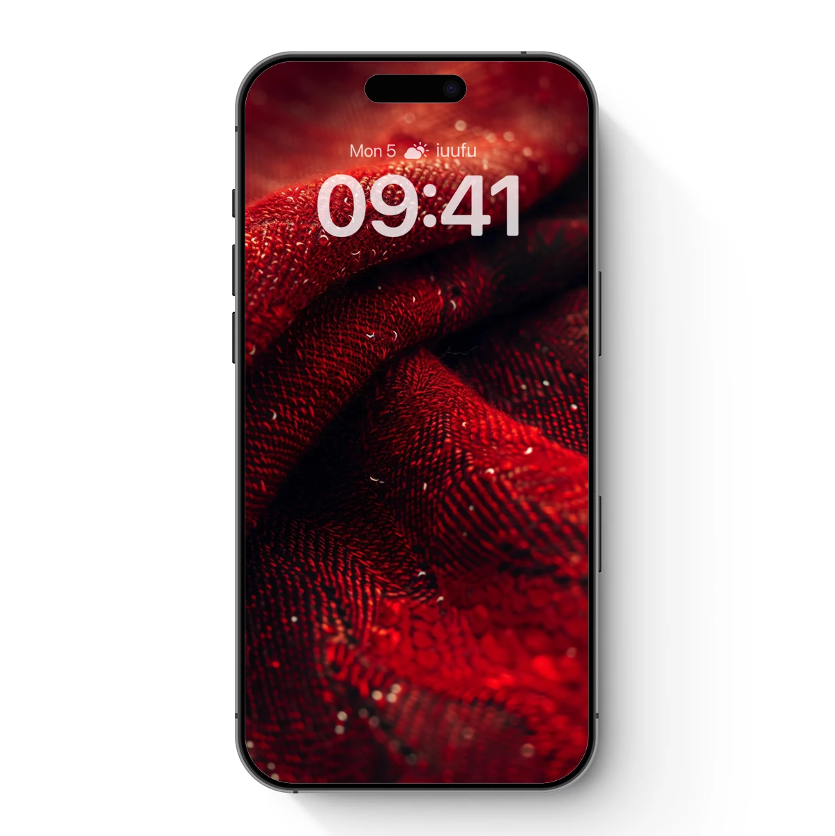 Crimson Weave: Textured Elegance in Scarlet