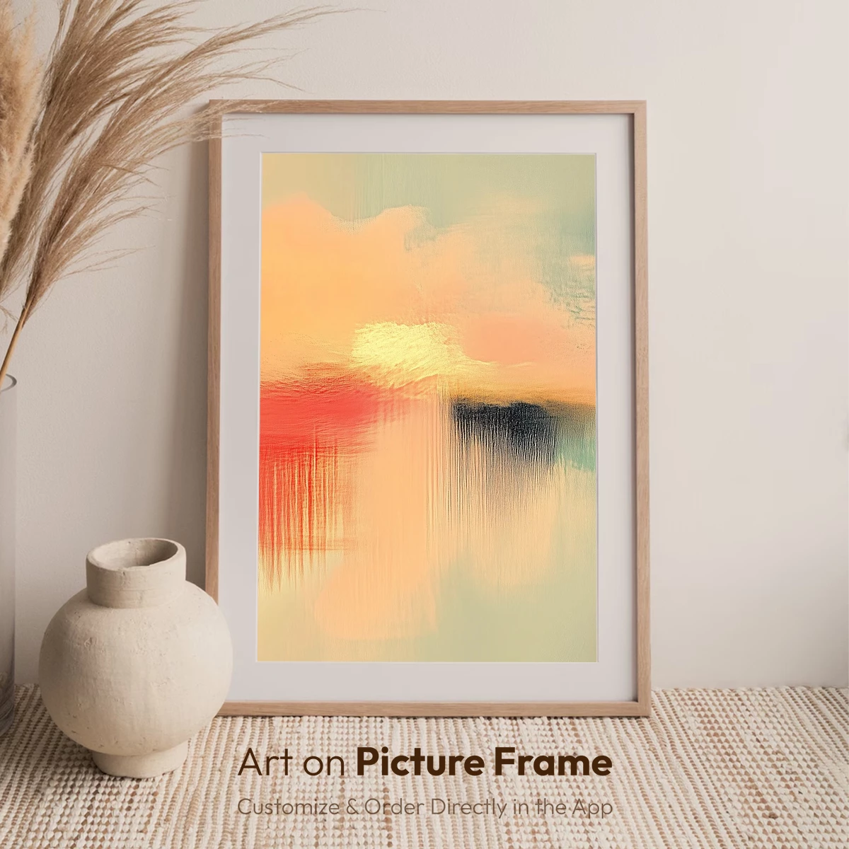 Abstract Sunset Symphony: Blended Clouds and Horizon - Image 6