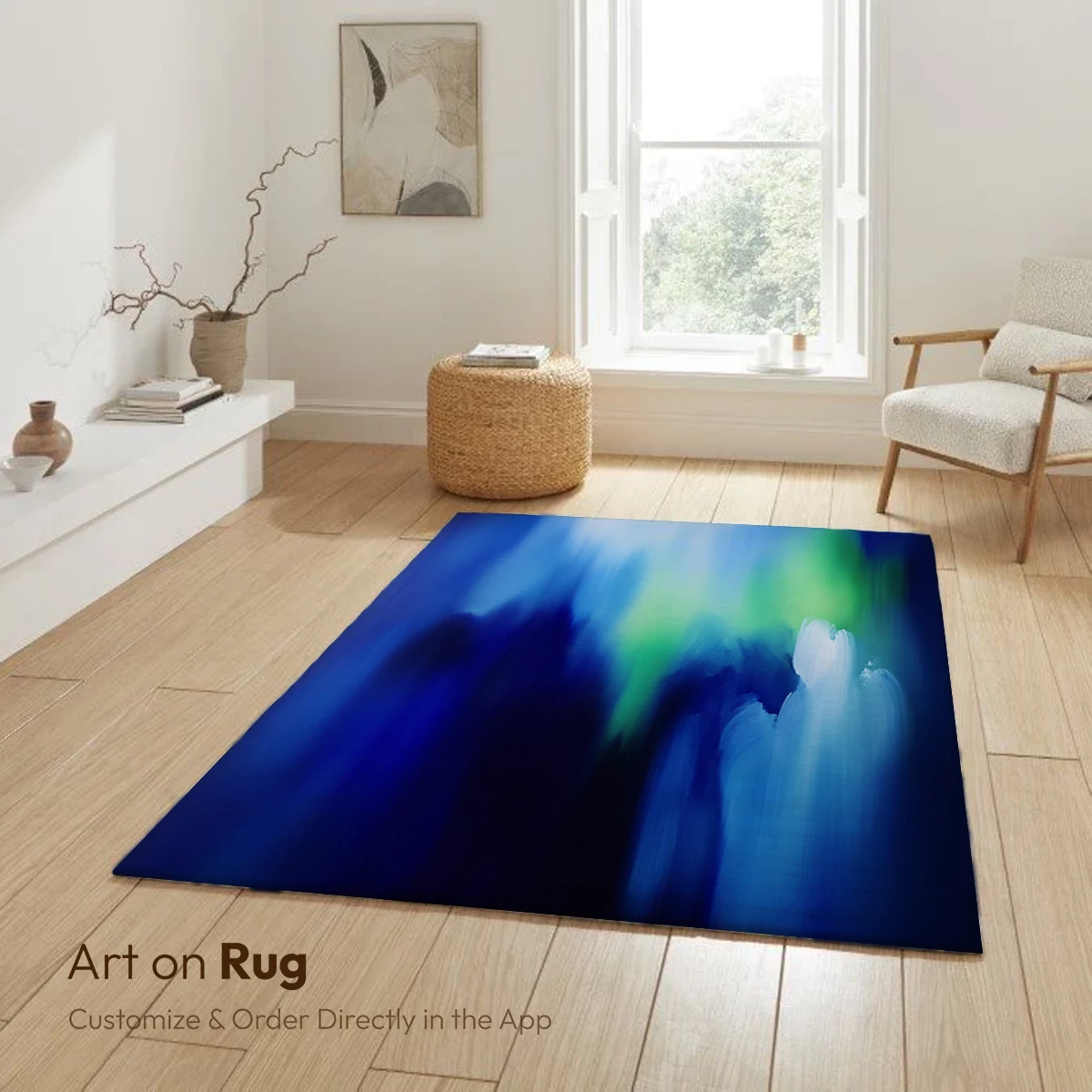 Blue Ethereal Whispers: Abstract Fluidity - Image 6