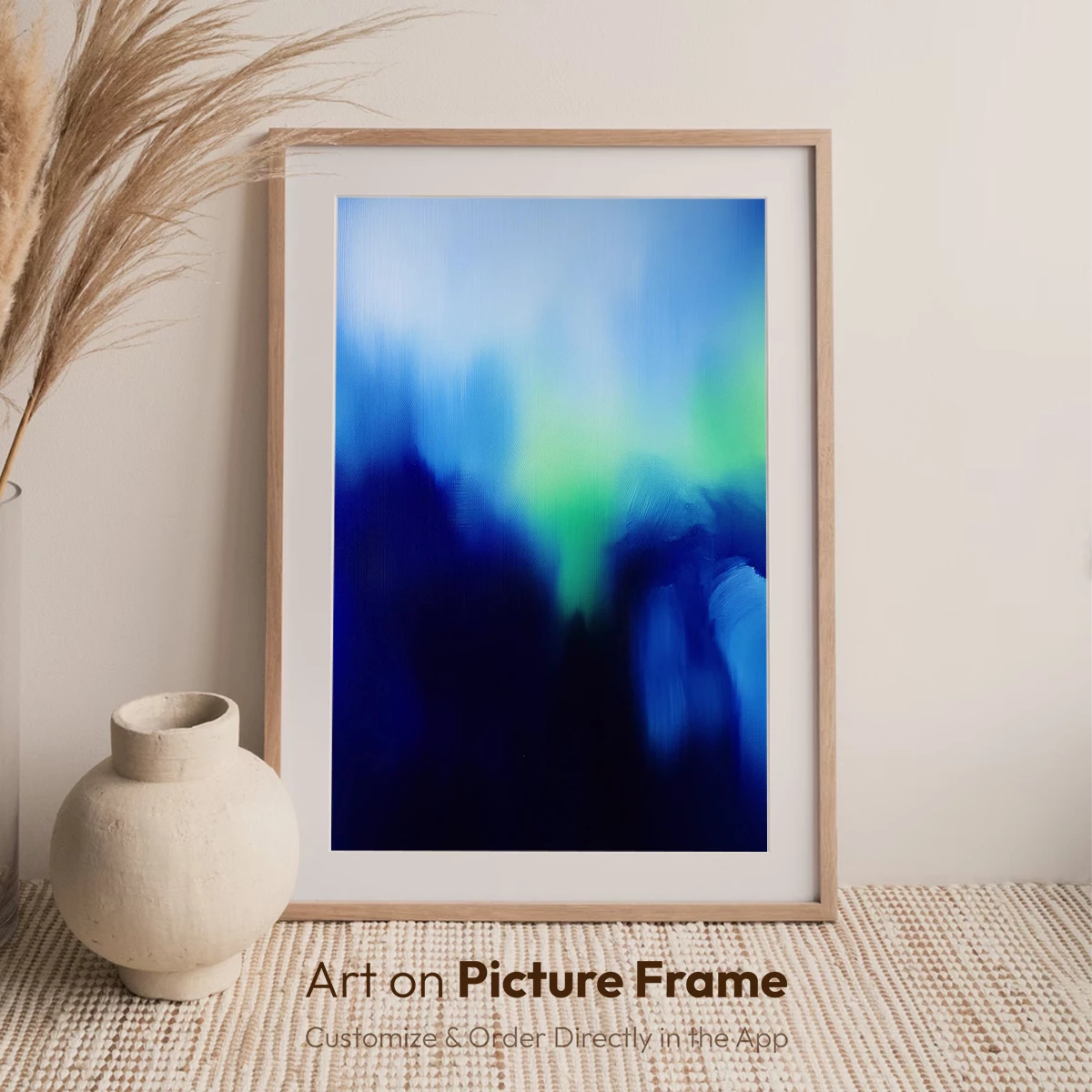 Blue Ethereal Whispers: Abstract Fluidity - Image 7