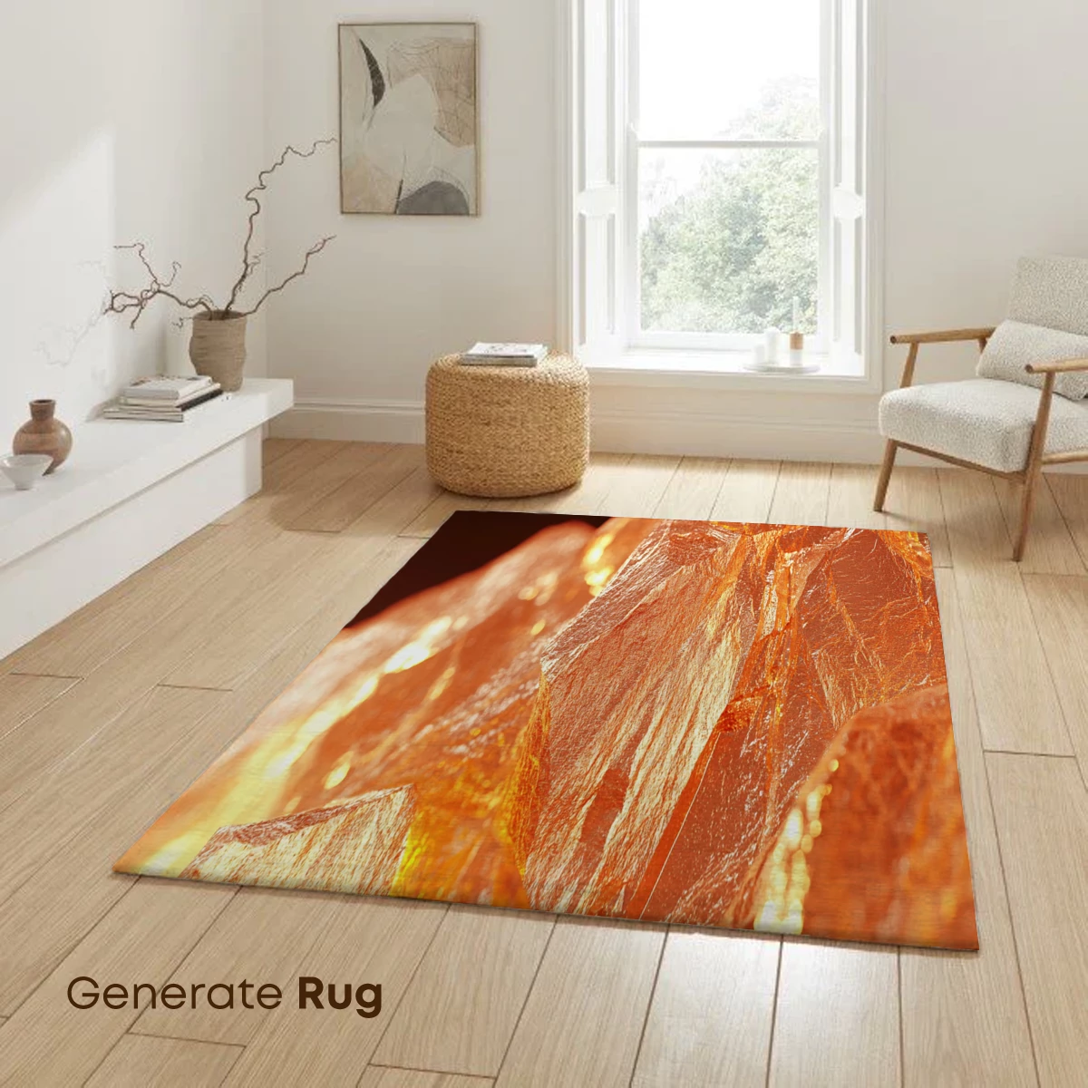 Golden Crystal Radiance: A Luminous Sculpture - Image 6