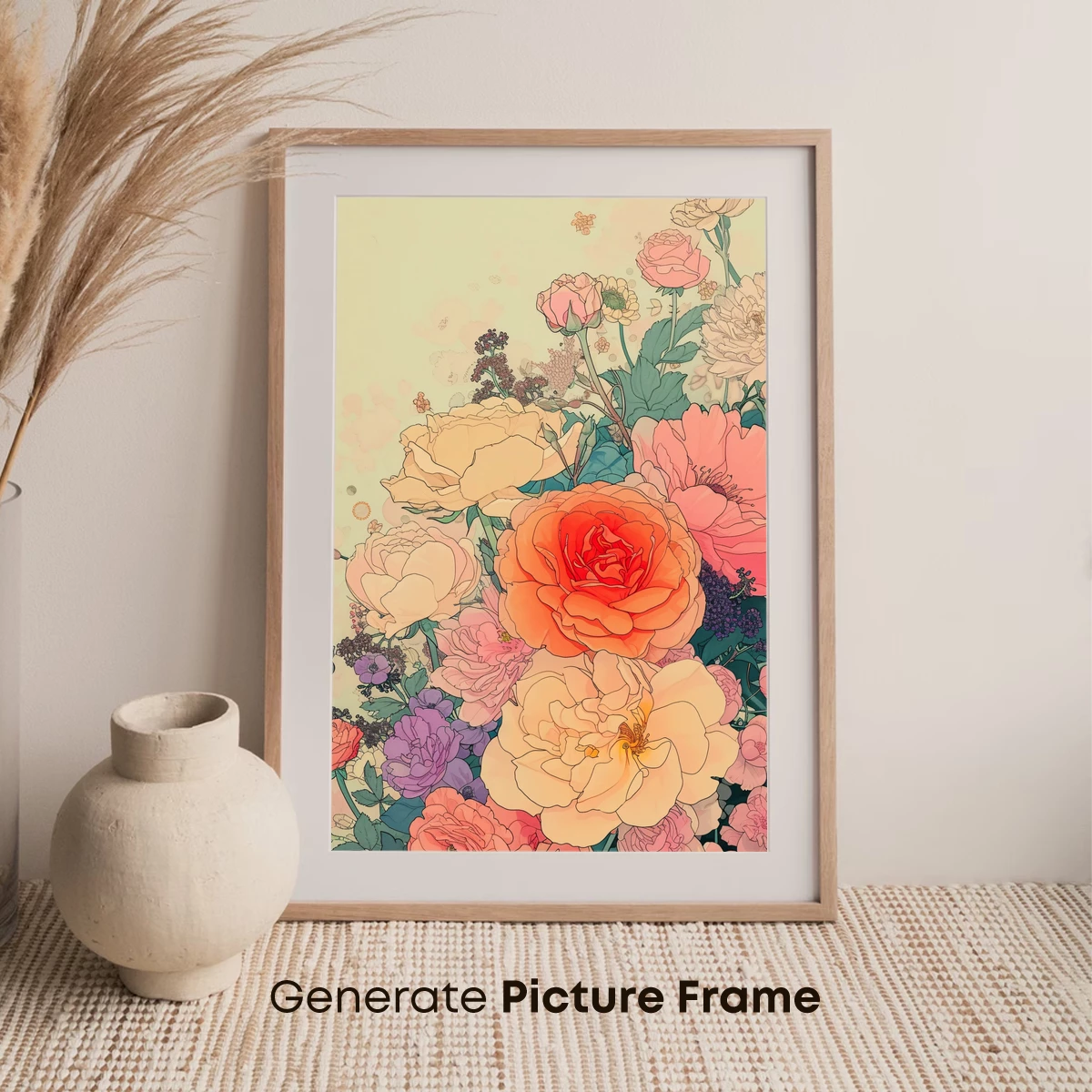 Bouquet of Elegance: Vintage Floral Harmony - Image 7