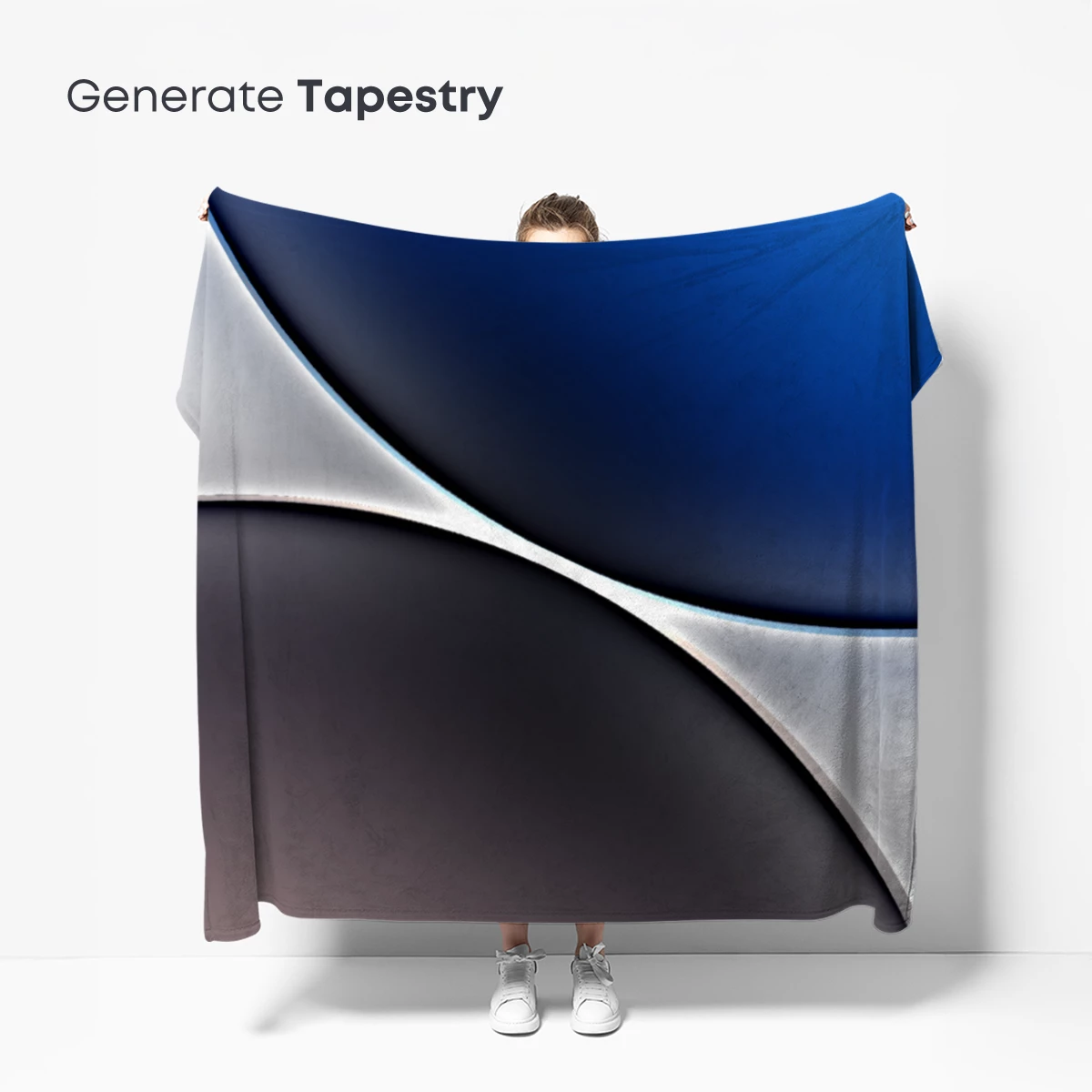 Ethereal Blue and Silver Waves - Image 5