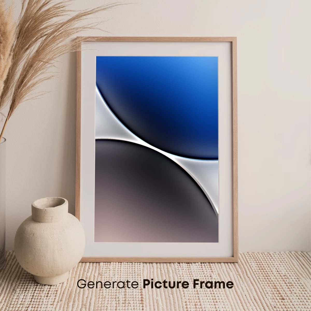 Ethereal Blue and Silver Waves - Image 7