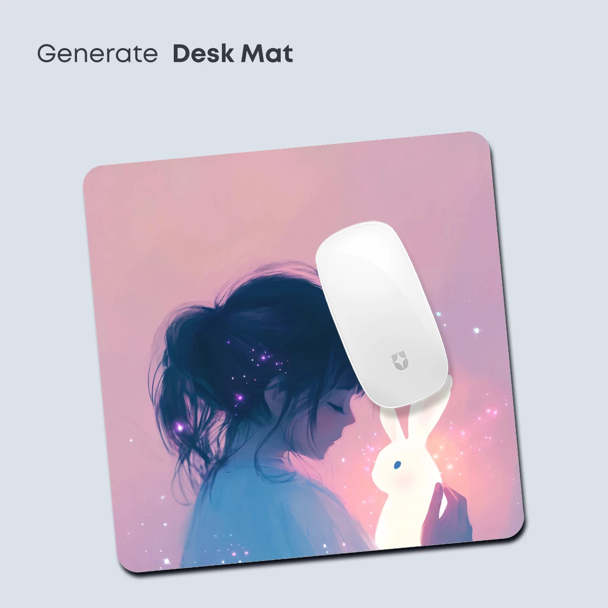 Glowing Bunny Embrace: Dreamy Pastel Fantasy - Image 4