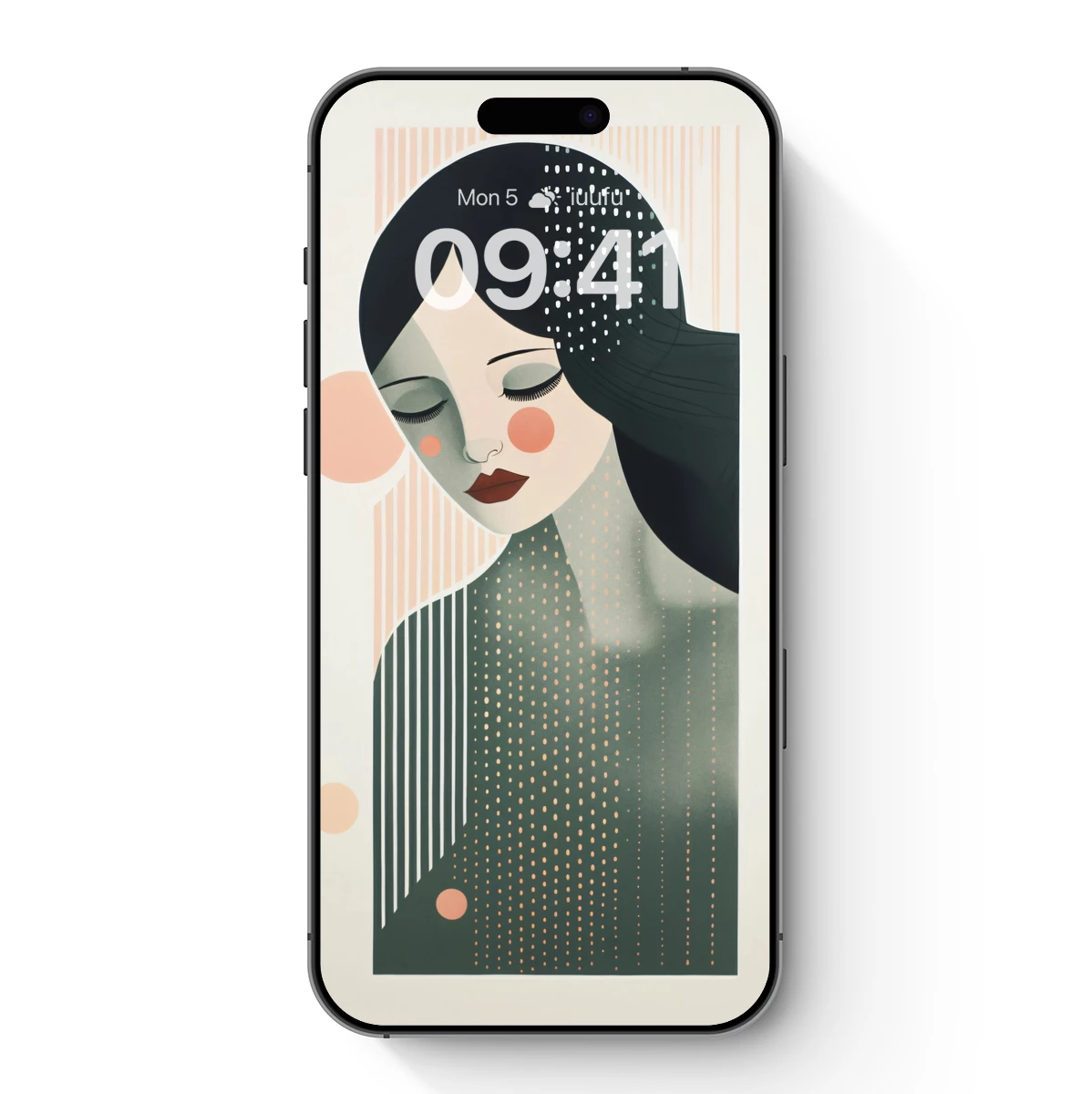 Dot Matrix Dreamer: Art Deco Portrait Dot Matrix Dreamer: Art Deco Portrait