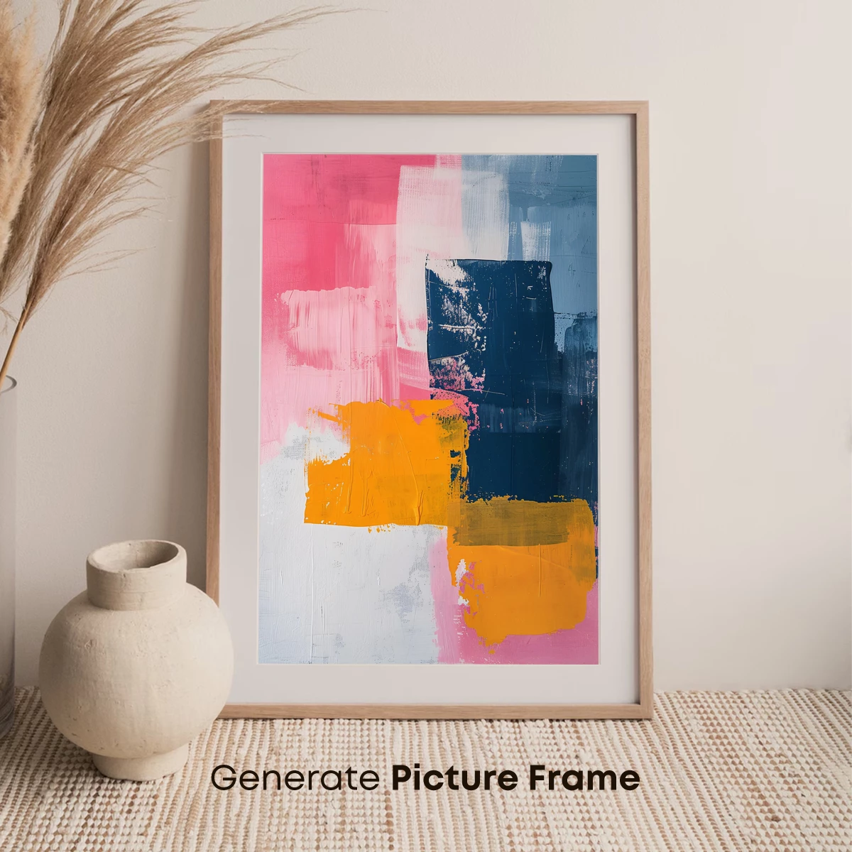 Abstract Canvas Harmony: Bold Strokes of Color - Image 7