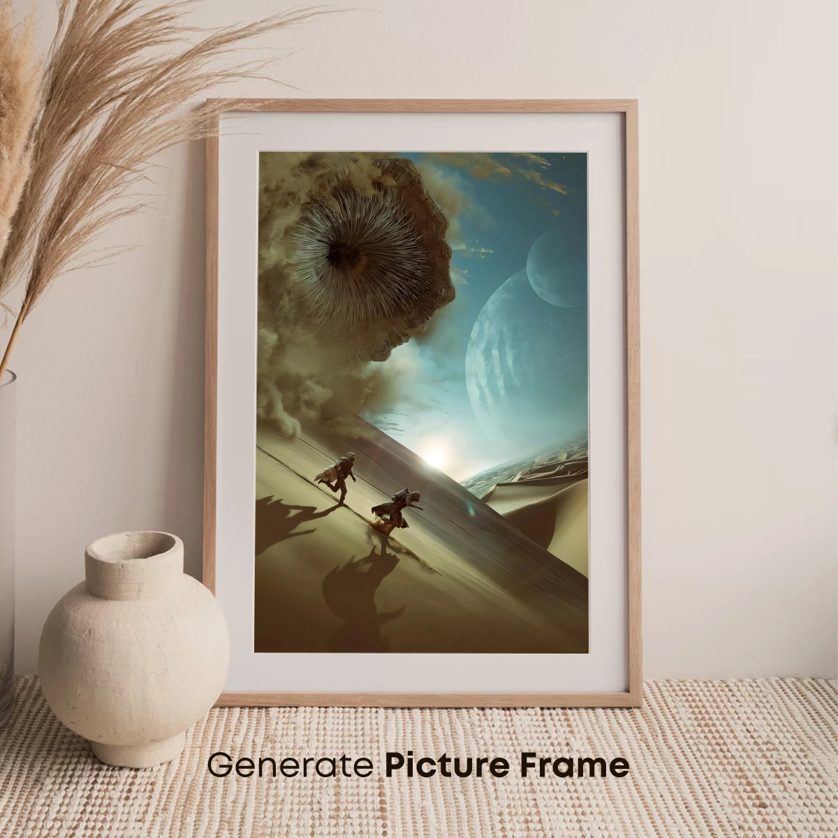 Desert Odyssey: Explorers Beneath a Cosmic Mushroom Cloud - Image 7