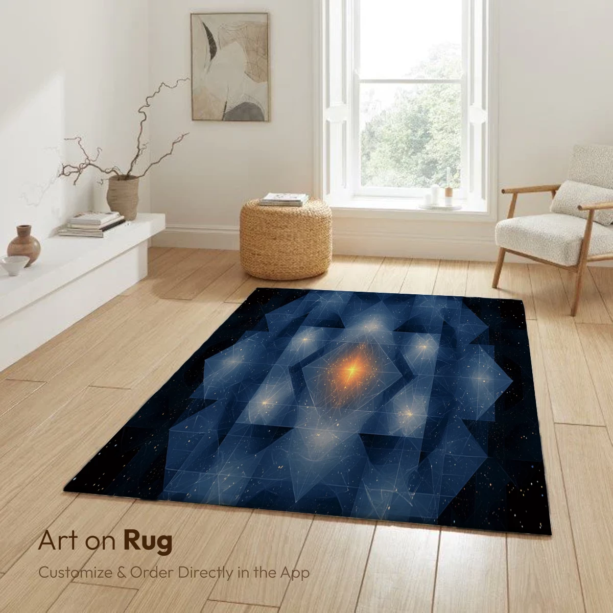 Cosmic Geometric Symphony: Radiant Starlight Mandala - Image 6