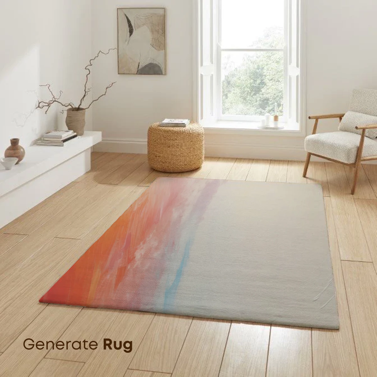 Abstract Dawn: Fusion of Colors and Canvas Texture - Image 6