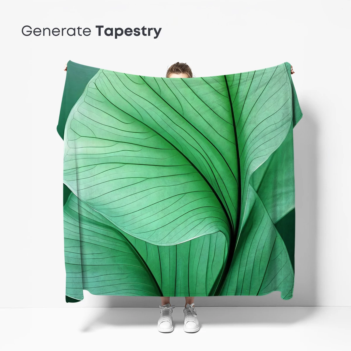 Elegant Green Leaf Symphony - Image 5