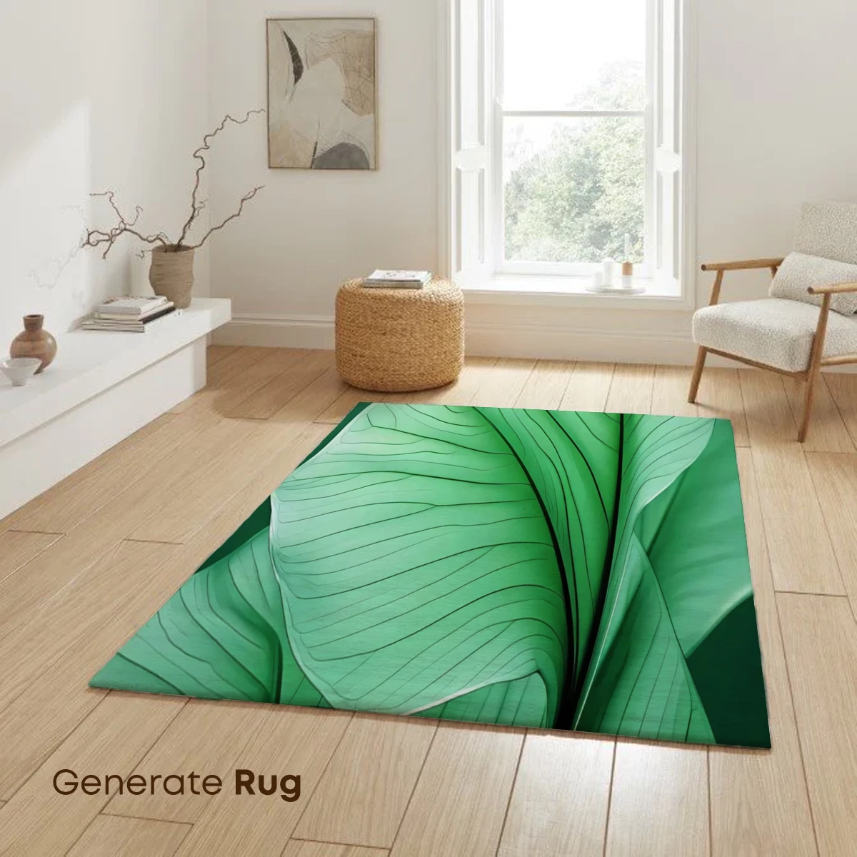 Elegant Green Leaf Symphony - Image 6