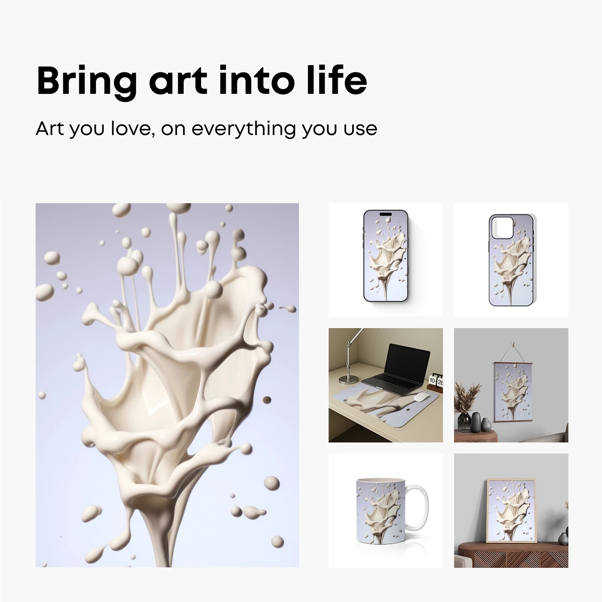 Creamy Elegance: A Splash of Milk Artistry - Image 2
