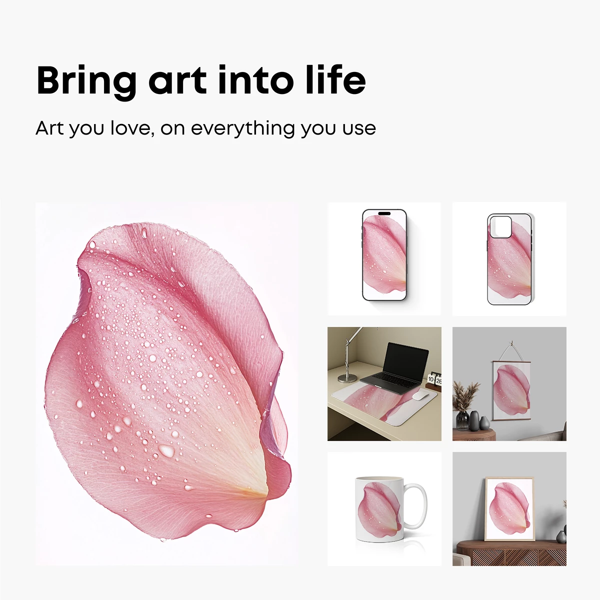 Dew-Kissed Petal: Soft Pink Elegance - Image 2