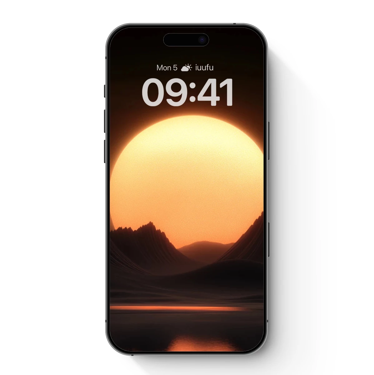 Eternal Sunset Over Serene Peaks