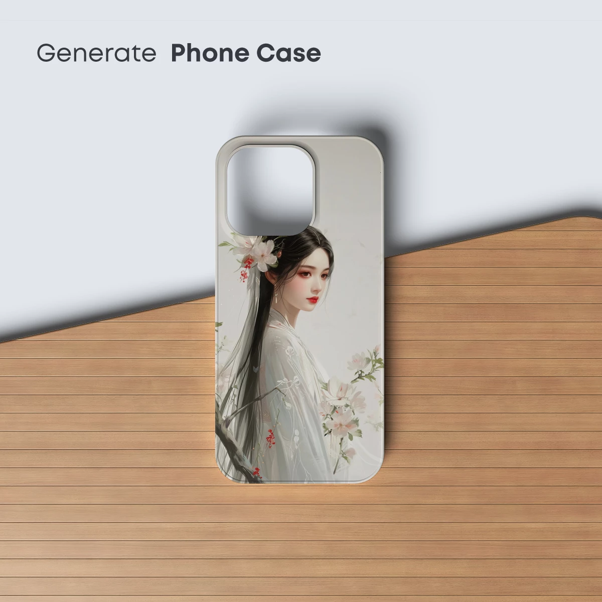 Ethereal Blossom: A Poetic Portrait in Floral Elegance - Image 3