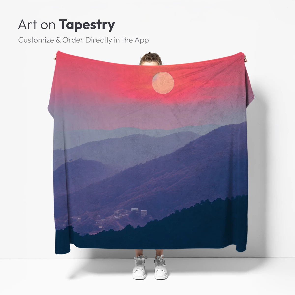 Eternal Sunset Over Misty Peaks - Image 4