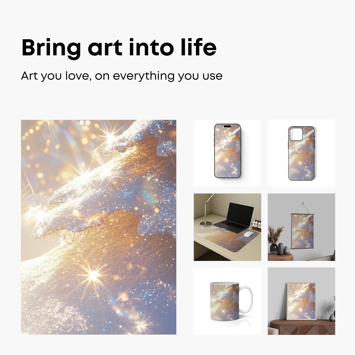 Glittering Celestial Tree: A Sparkling Night Vision - Image 2