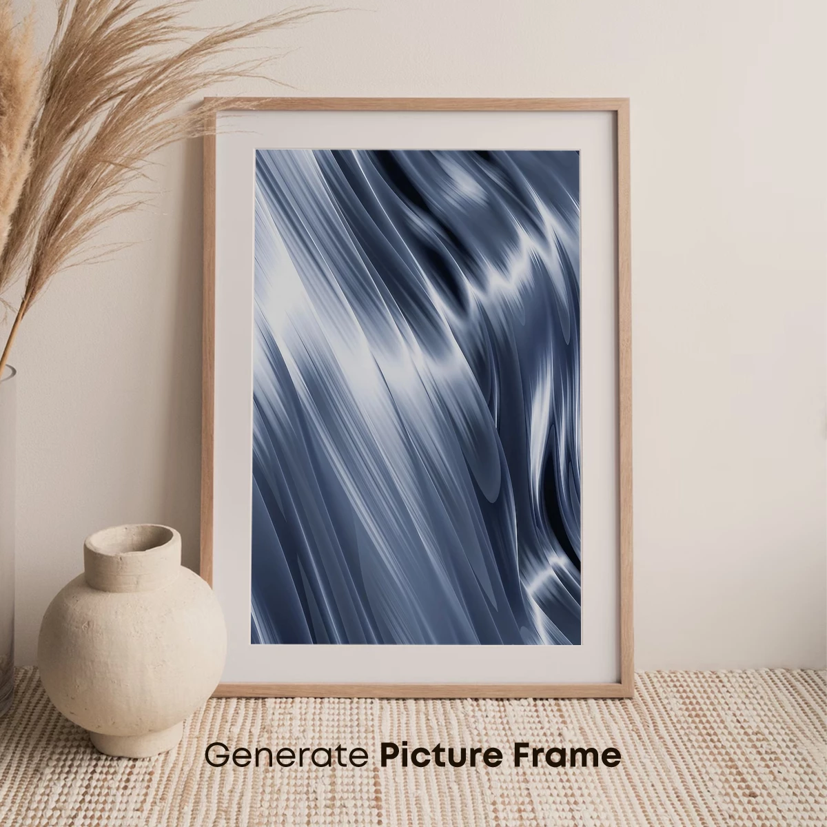 Fluid Silver Symphony: Abstract Waves in Motion - Image 7