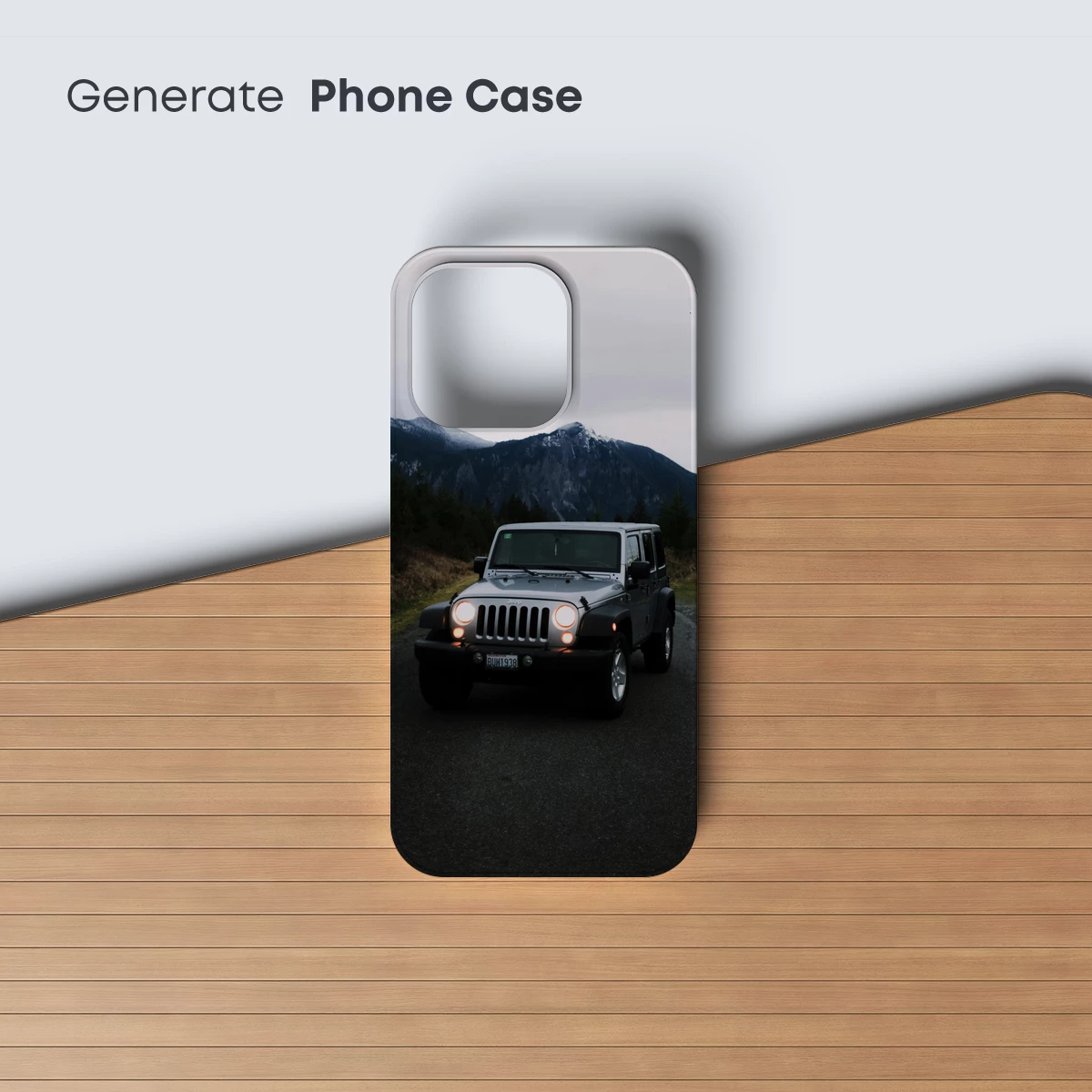 Jeep Under Mountain Shadows - Image 3