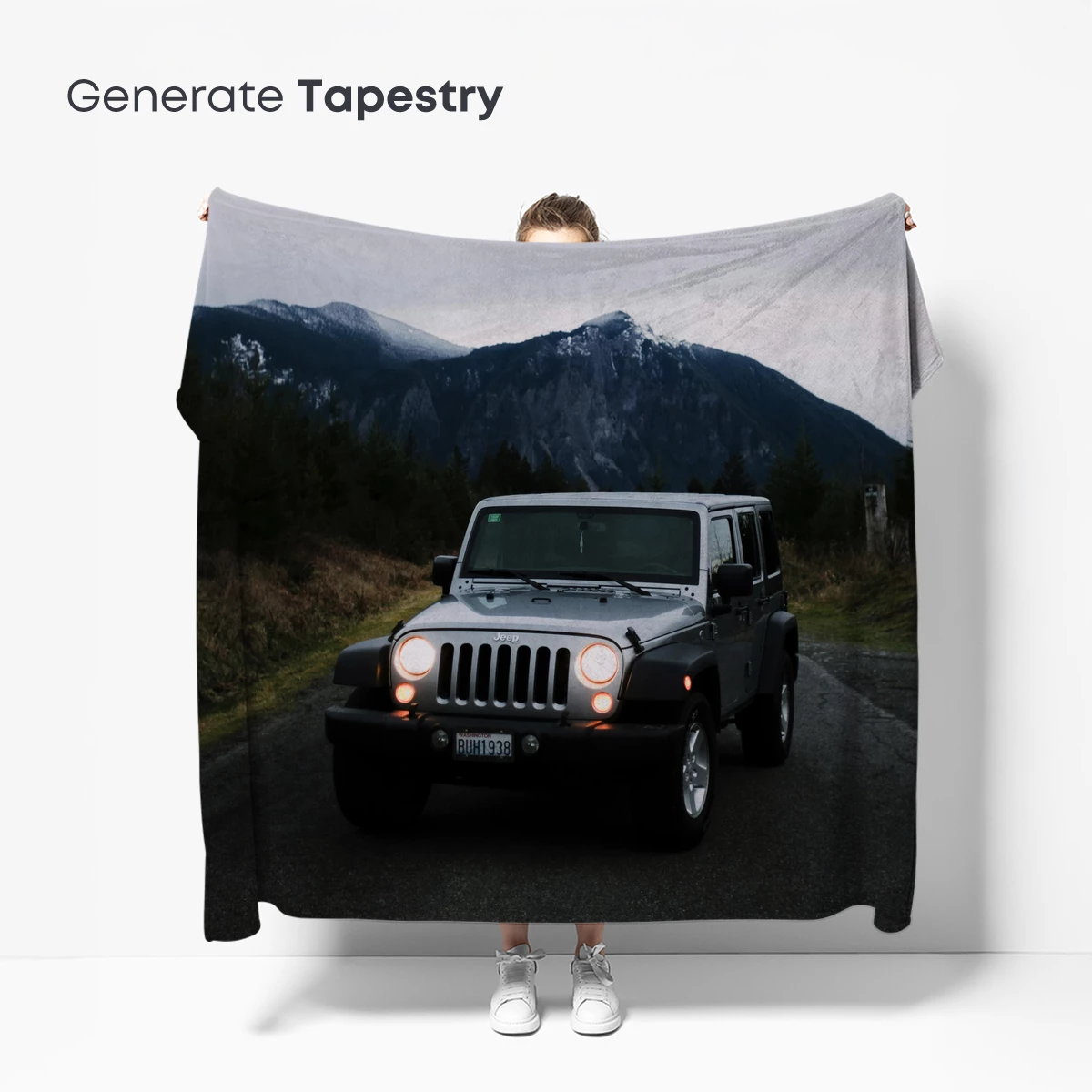 Jeep Under Mountain Shadows - Image 5