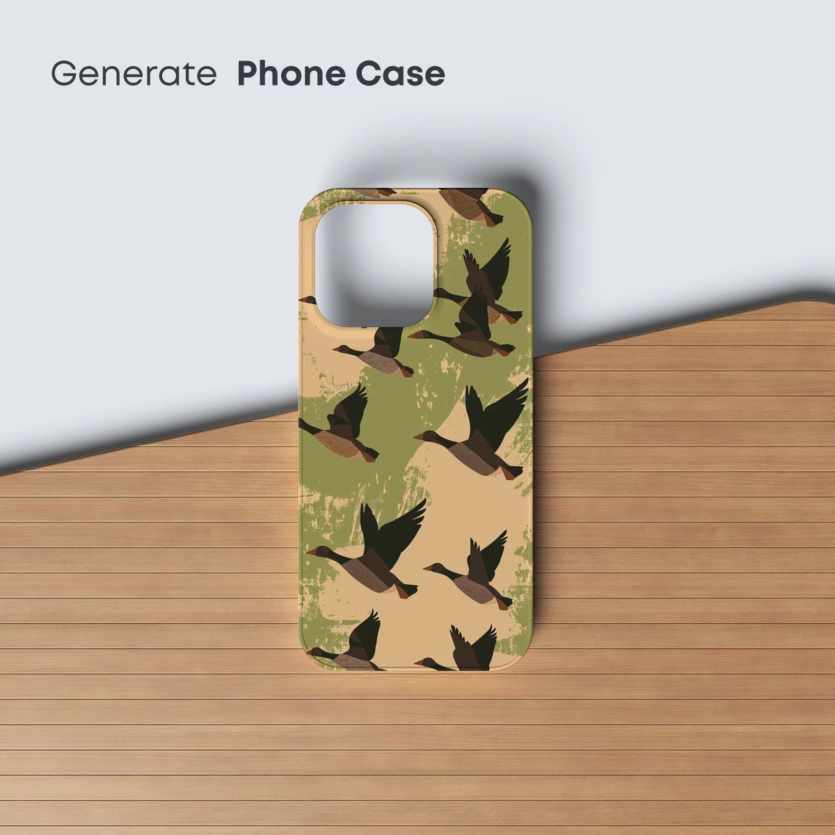 Geese in Flight: Grunge Artistry - Image 3