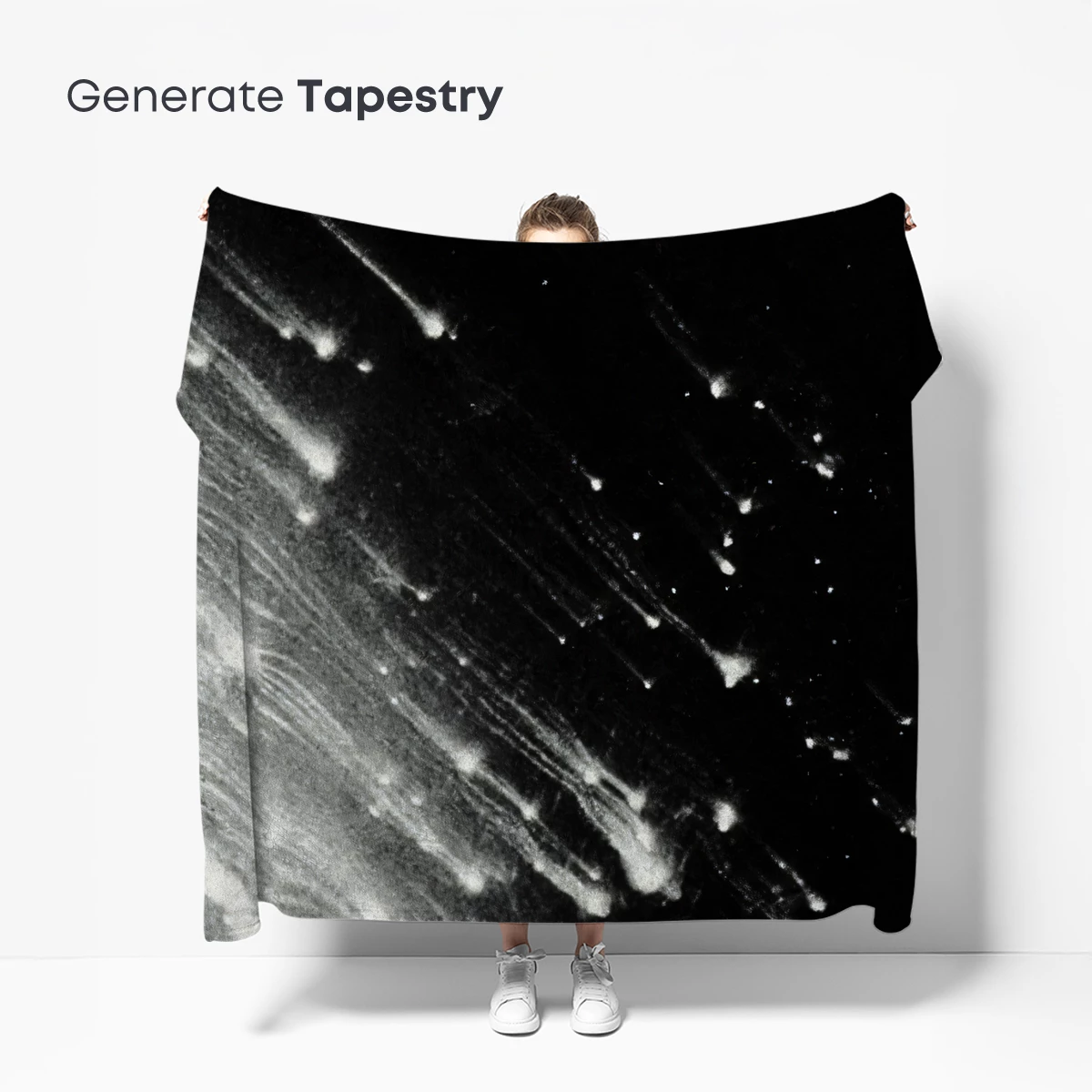 Meteor Shower Symphony: Cosmic Trails in Night's Embrace - Image 5