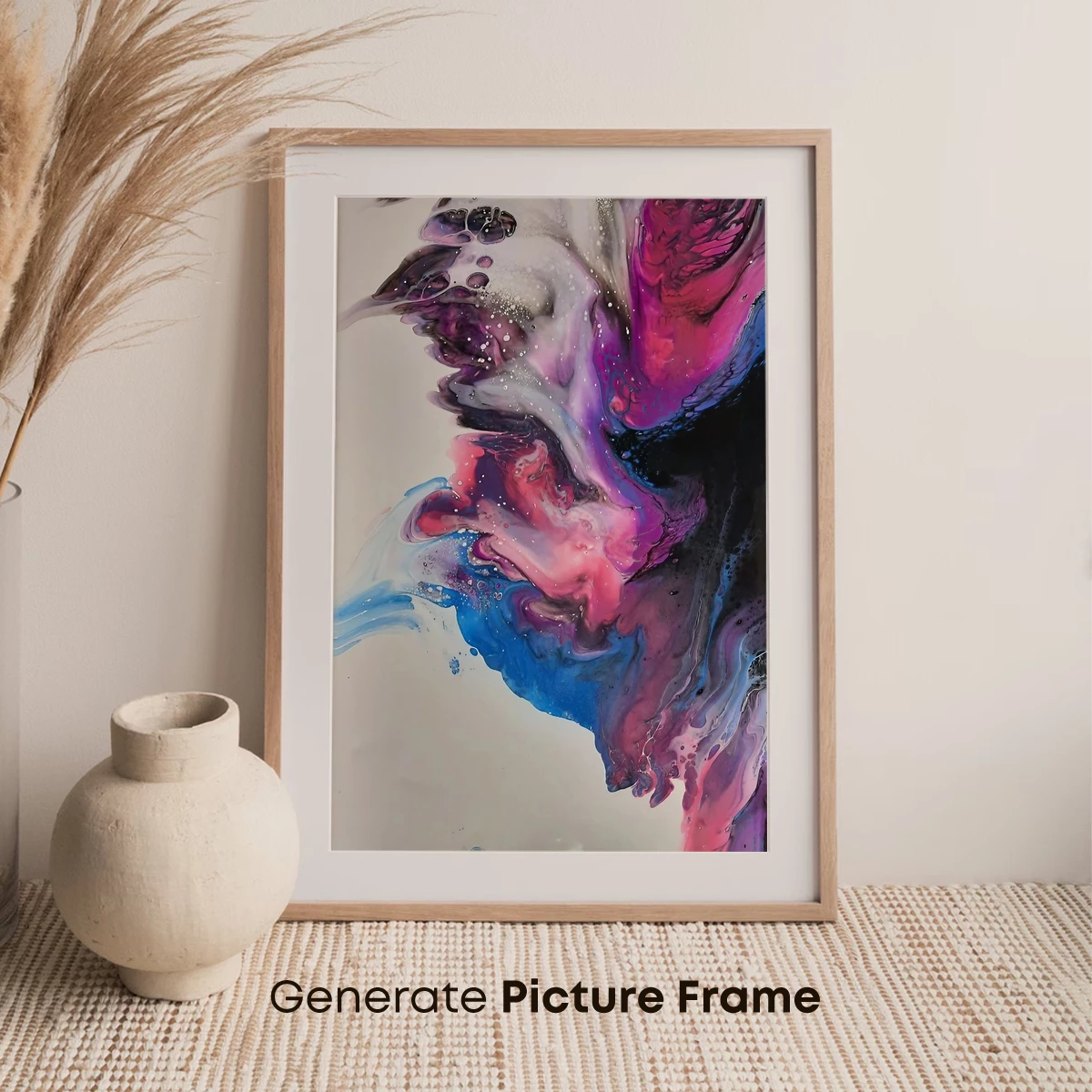 Cosmic Fusion: Abstract Fluid Art Symphony - Image 7