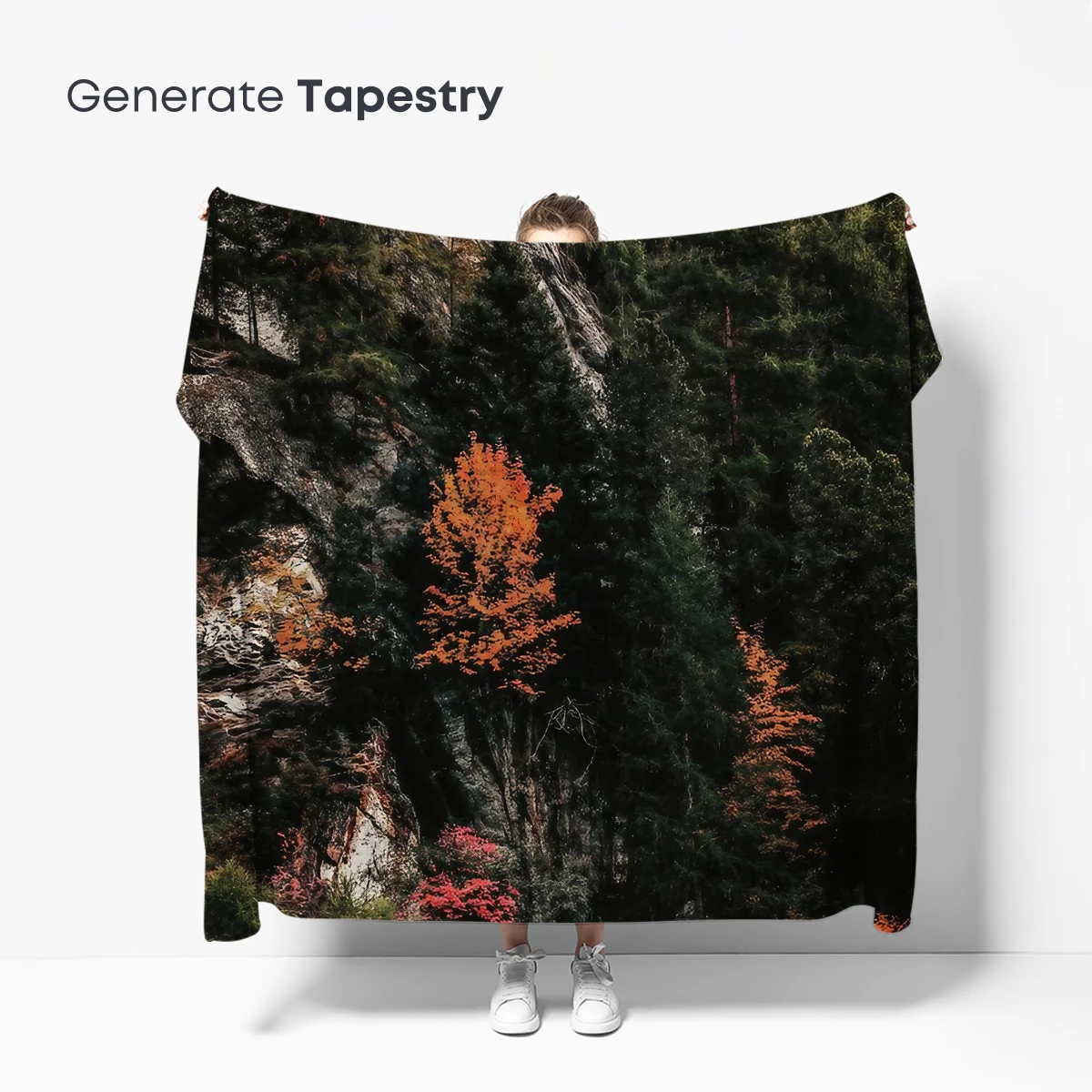 Autumn Blaze Amidst Evergreens - Image 5