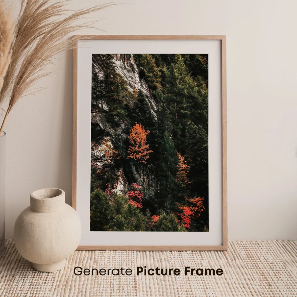 Autumn Blaze Amidst Evergreens - Image 7