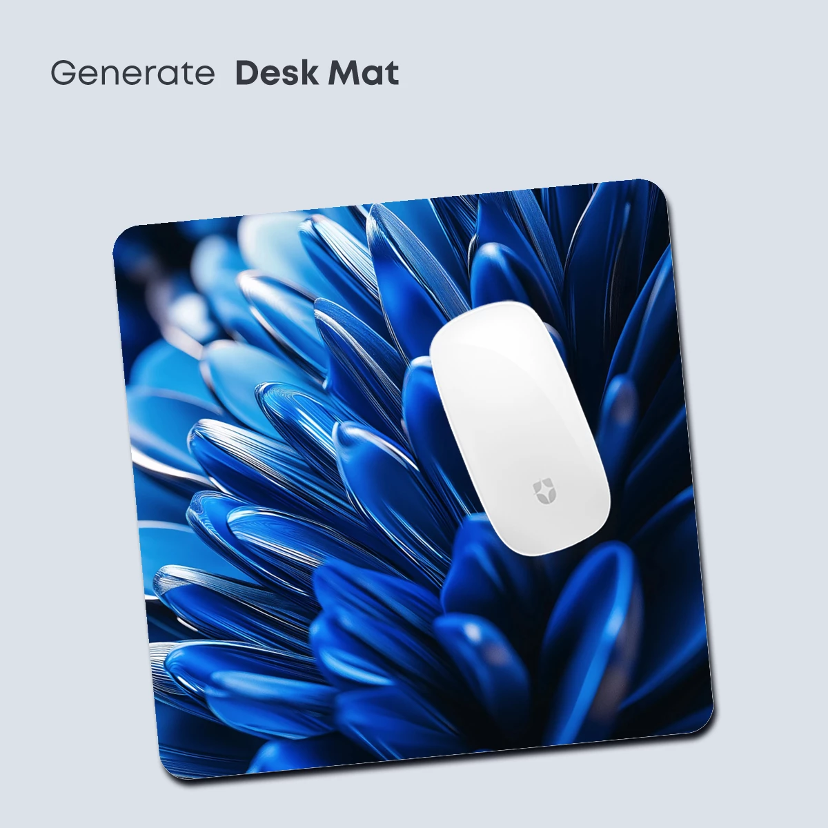 Blue Crystal Bloom: Futuristic Floral Artistry - Image 4