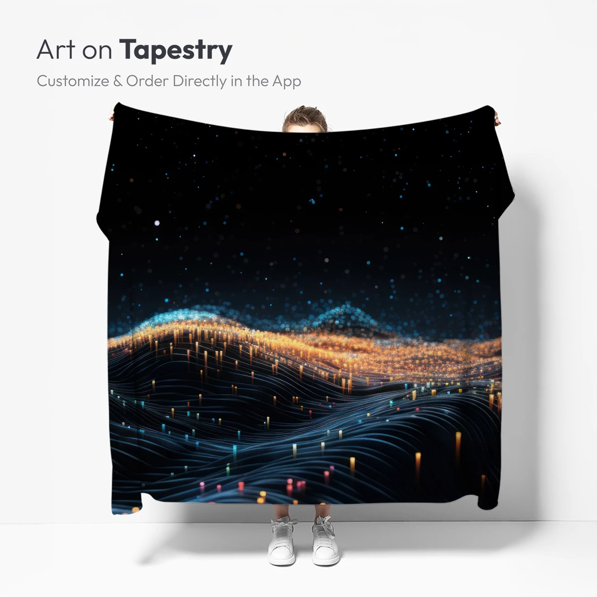Digital Stardust Waves: A Symphony of Light and Flow - Image 5