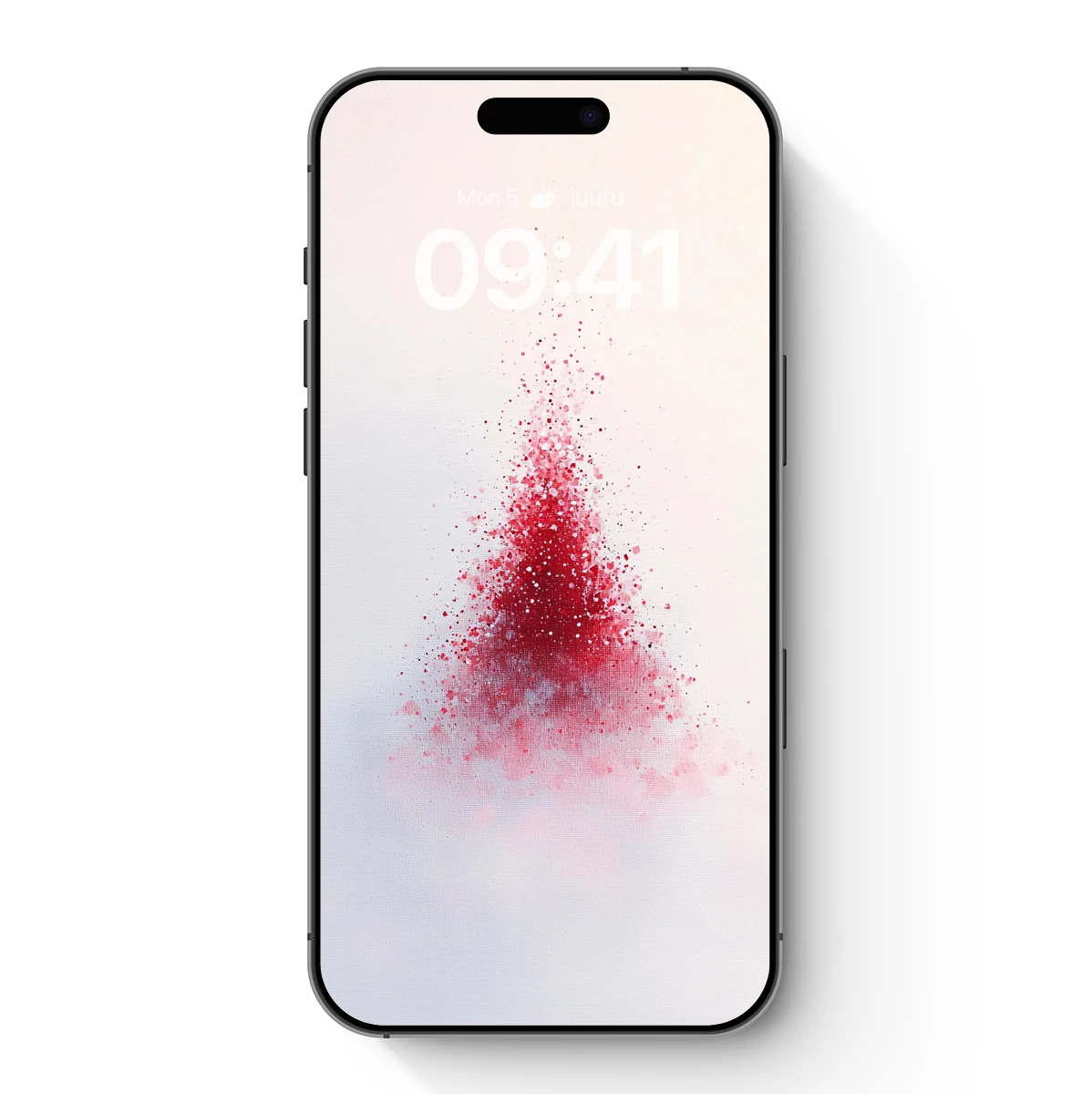 Crimson Burst: Abstract Splash Art