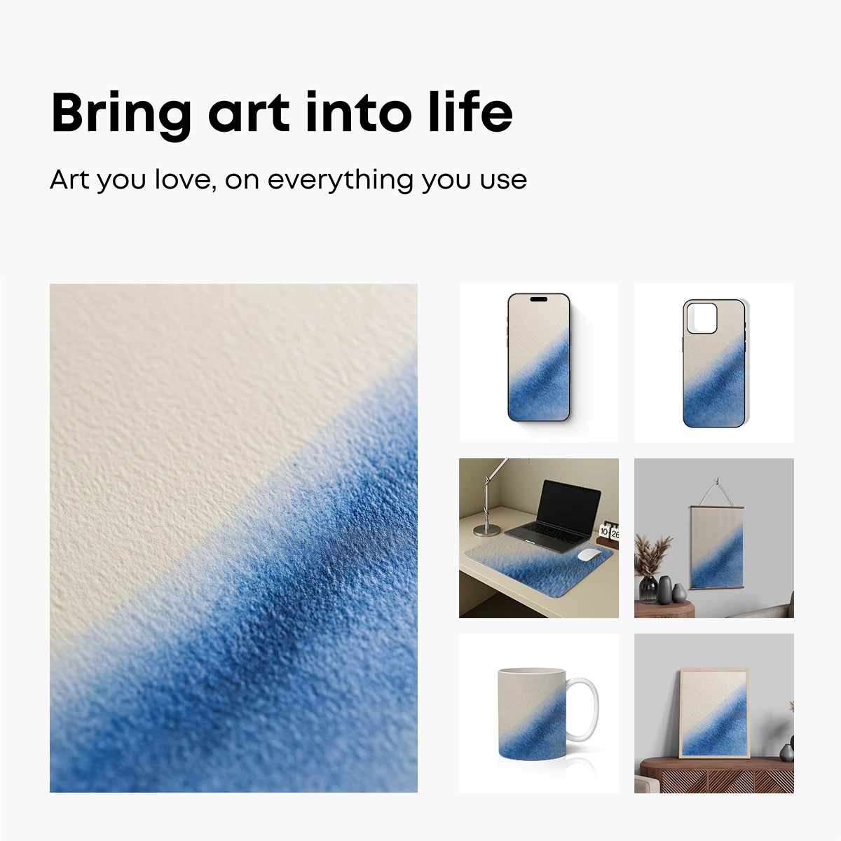 Blue Gradient Watercolor Flow - Image 2
