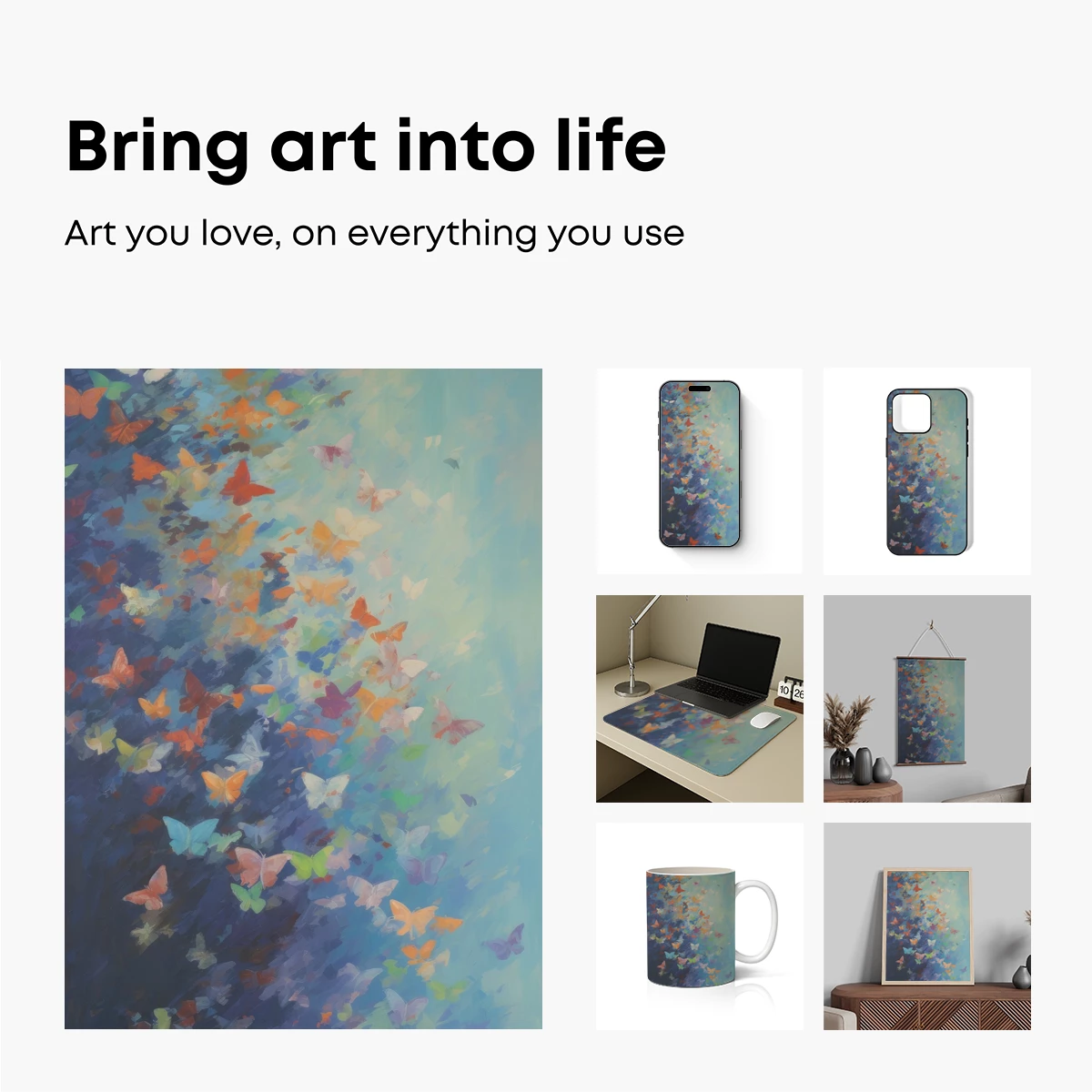 Butterfly Symphony in Pastel Hues - Image 2