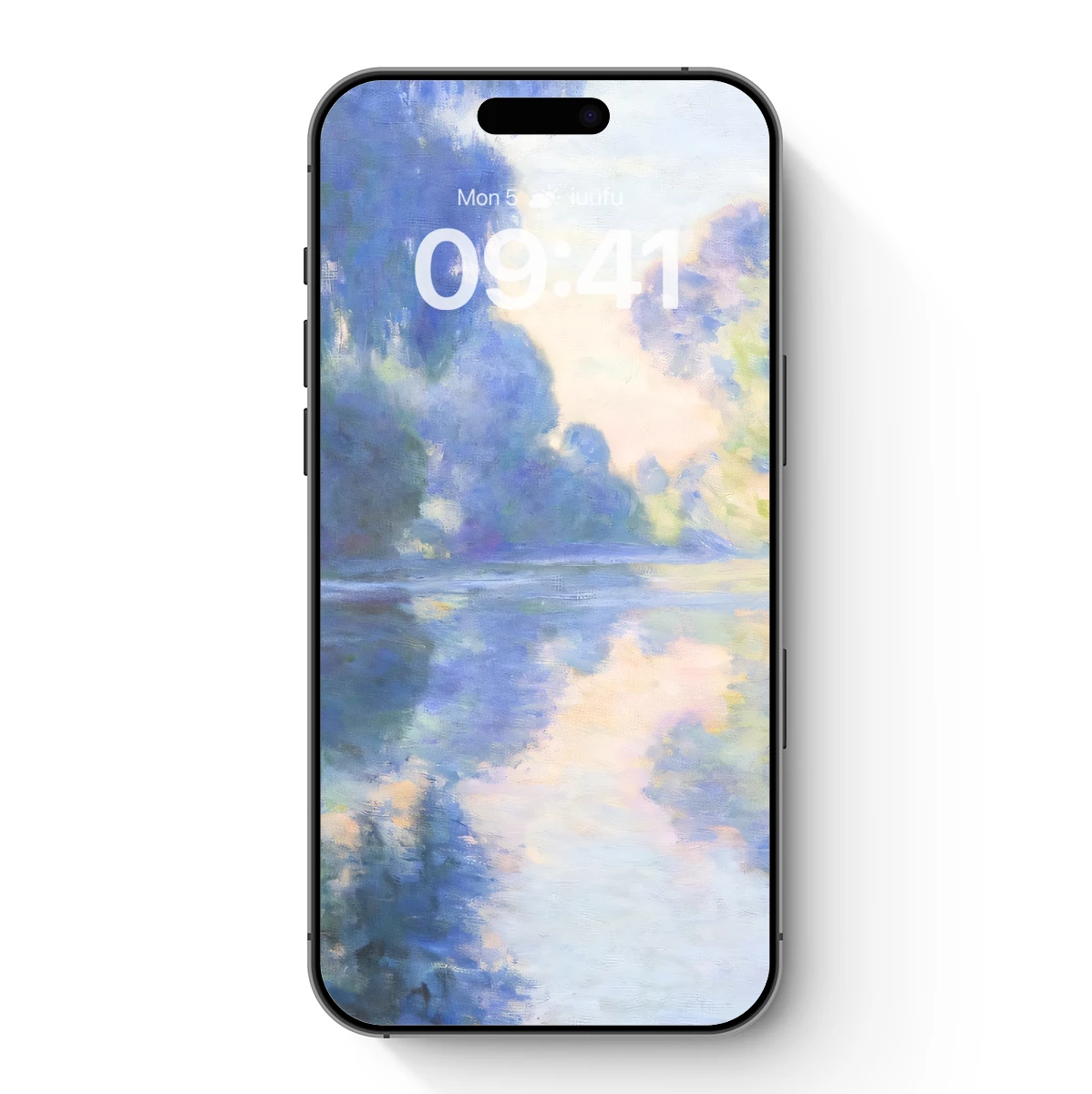 Impressionist River Glow: Misty Reflections