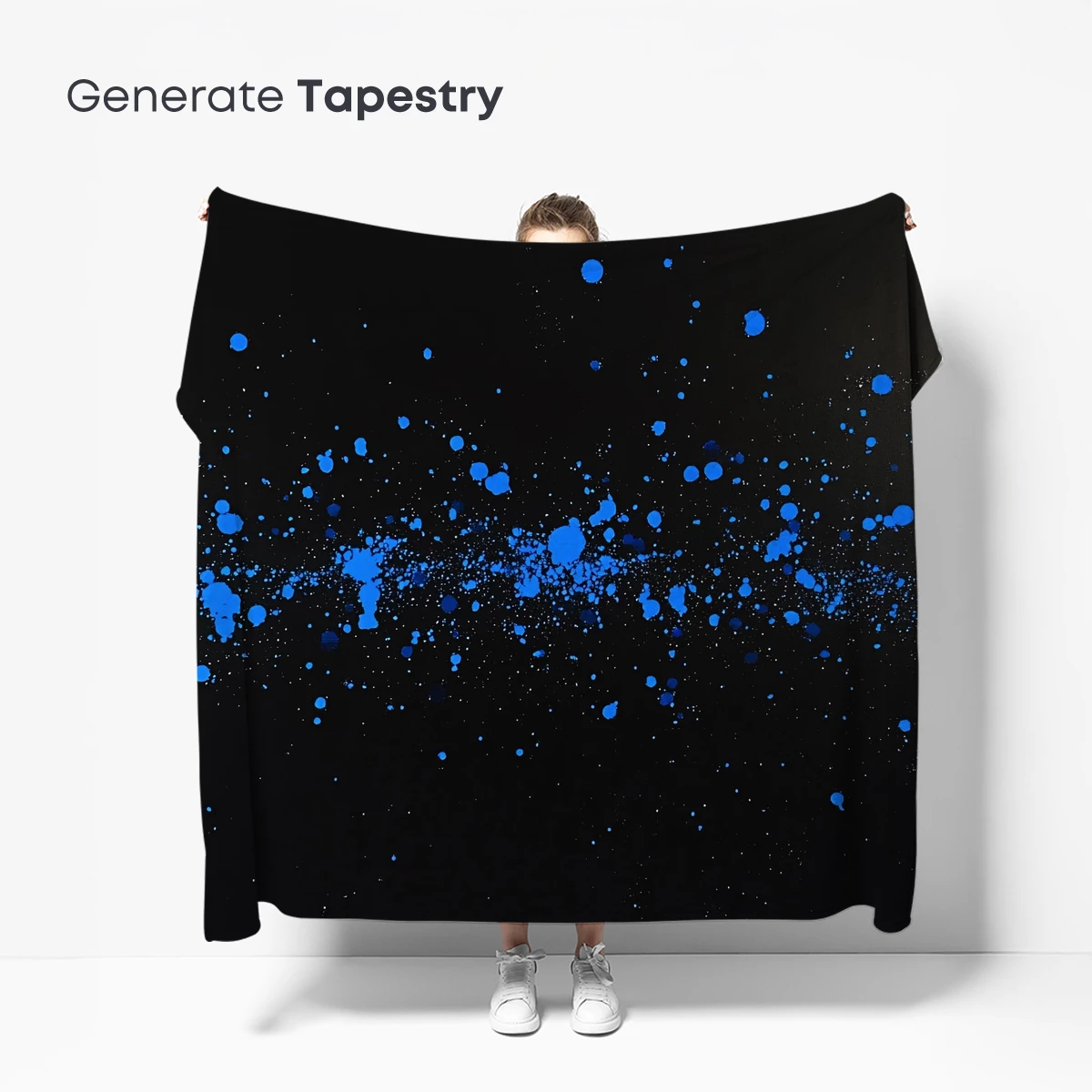 Blue Nebula Splash: Cosmic Artistry in Motion - Image 5