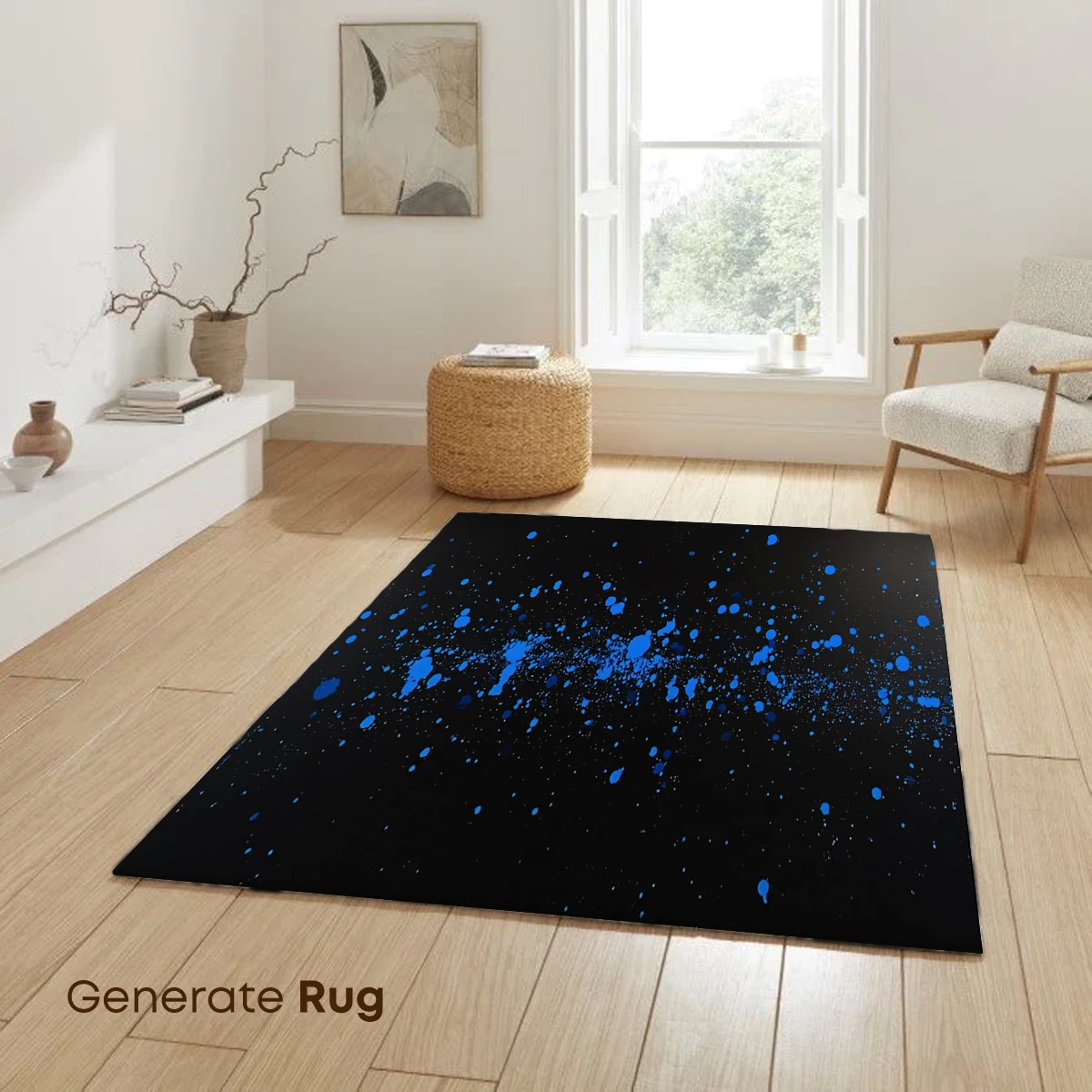 Blue Nebula Splash: Cosmic Artistry in Motion - Image 6