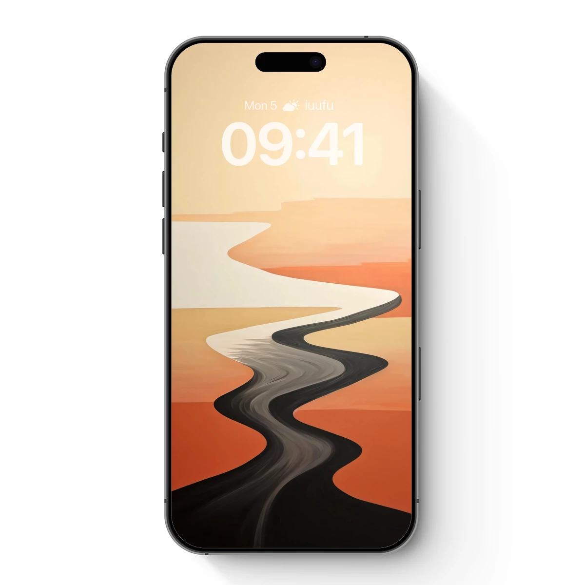 Desert Stream: Abstract Flow in Warm Tones